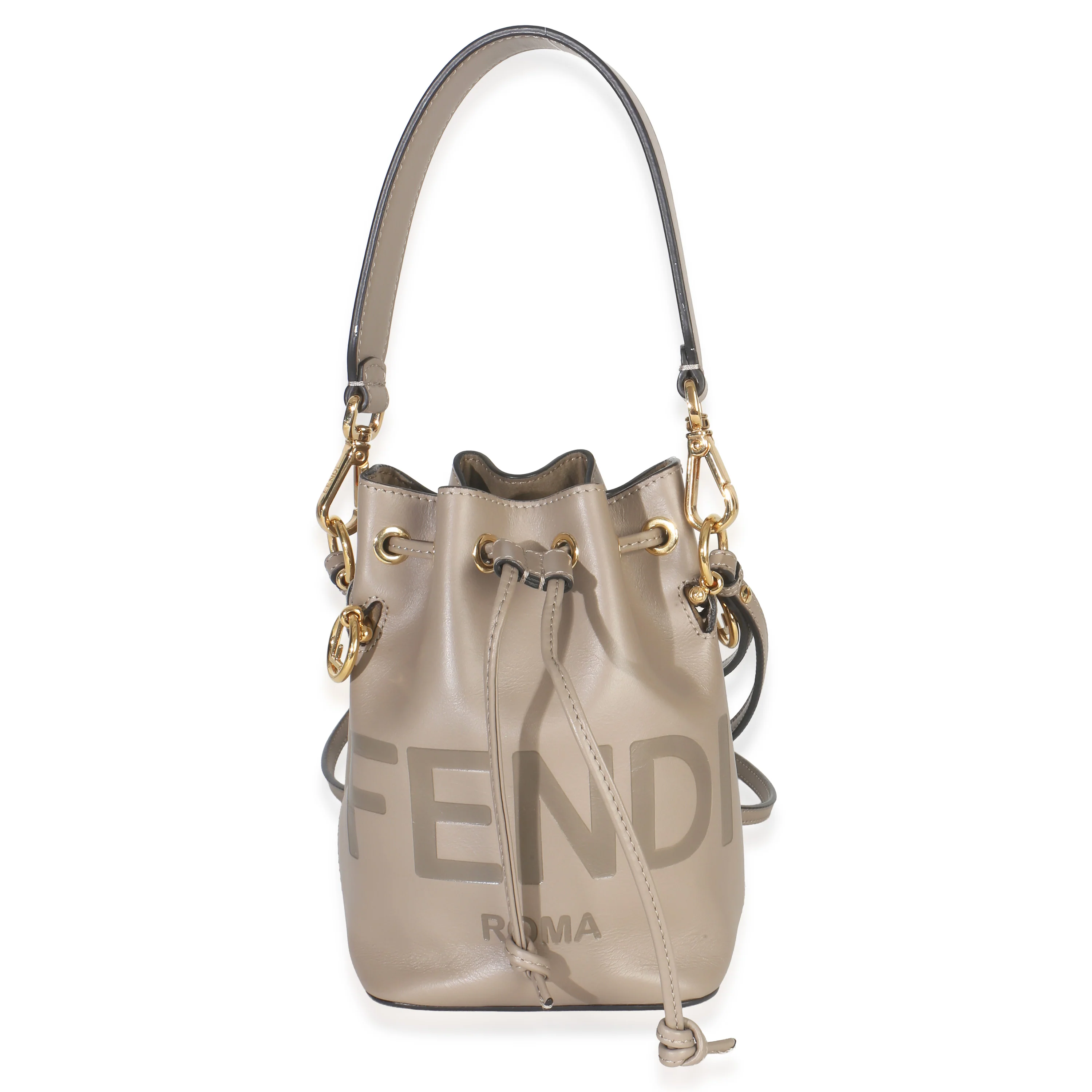 Tortora Vitello Cruise F is Fendi Mini Mon Tresor Bucket Bag - Image 5