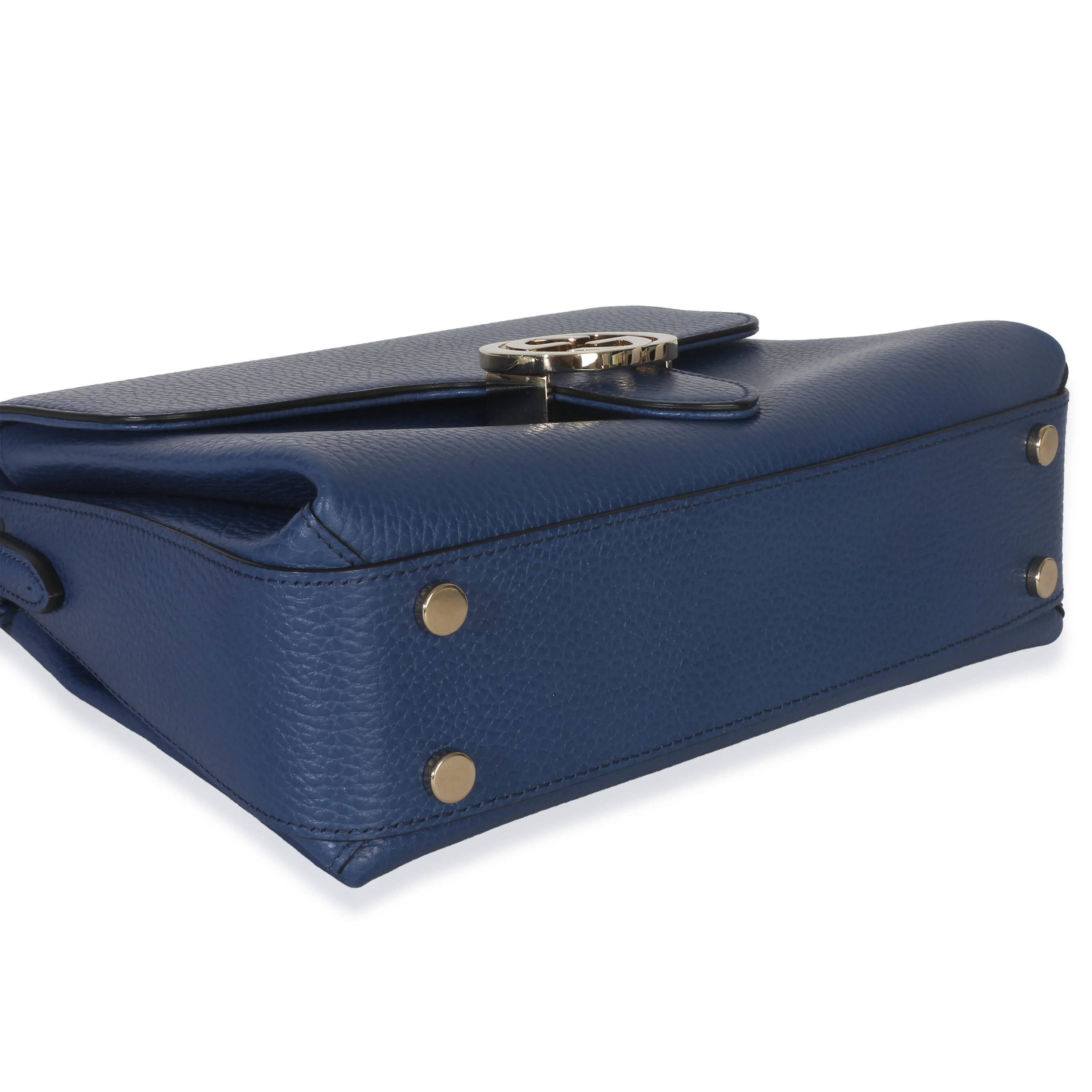 Blue Dollar Calfskin Small Interlocking G Shoulder Bag - Image 6