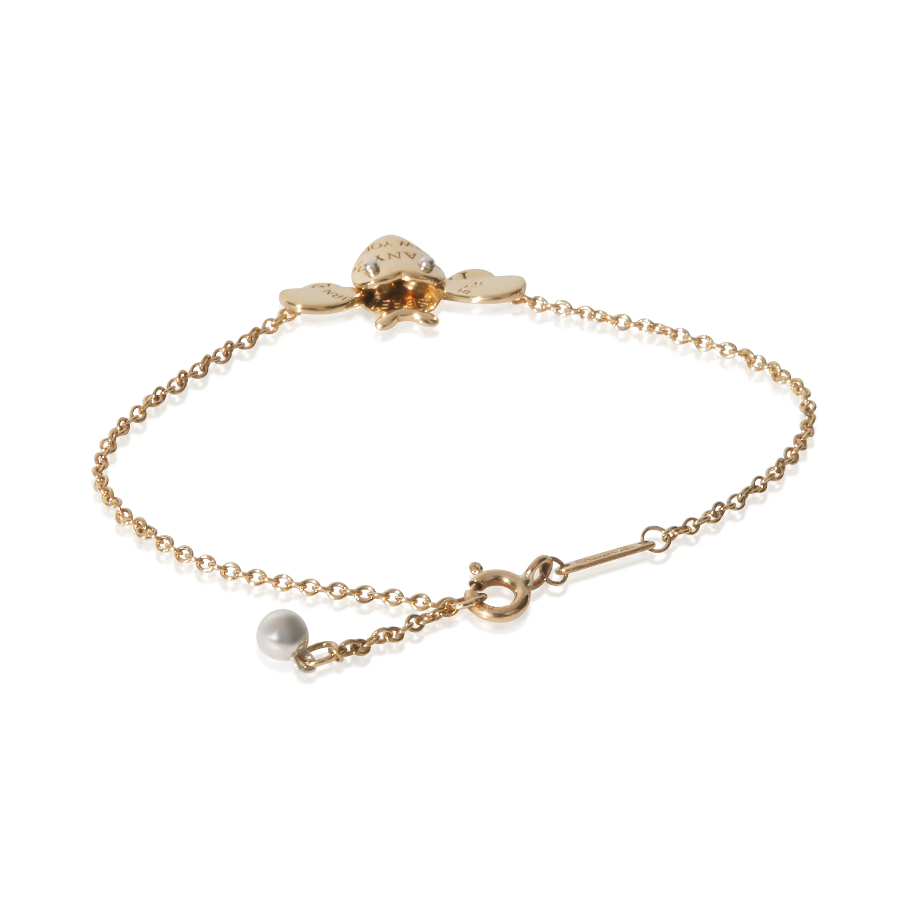 Yellow Gold & Sterling Silver Return To Tiffany Love Bug Bracelet - Image 3