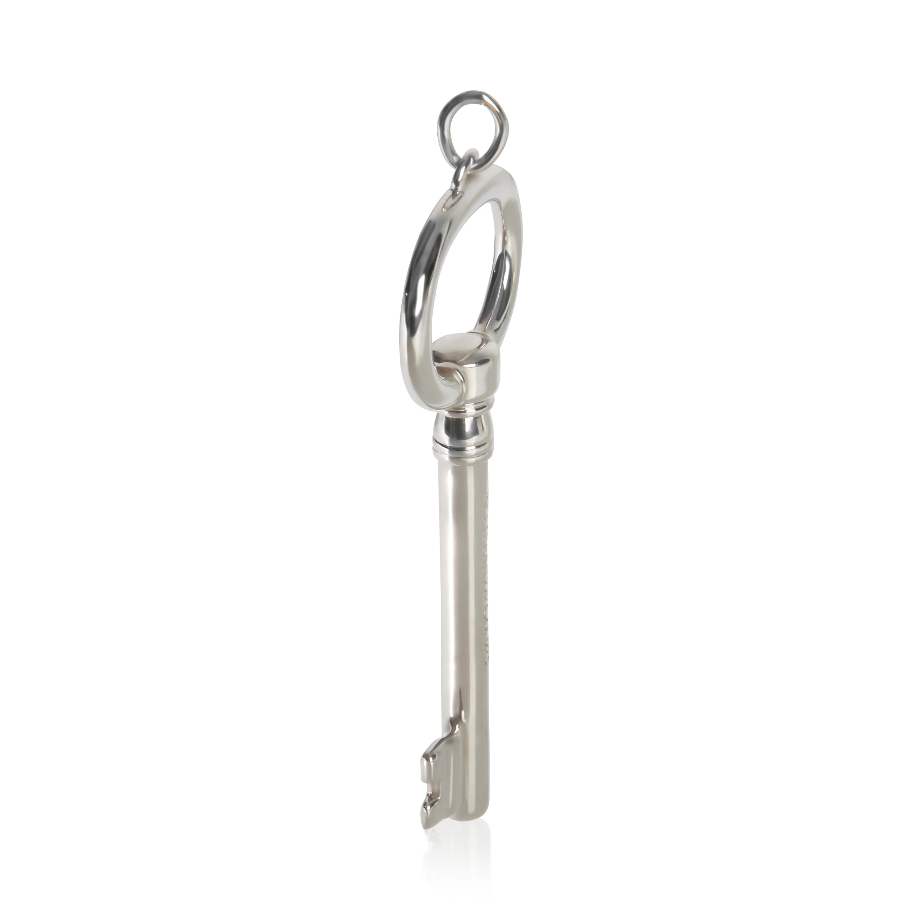 Sterling Silver  Large Oval Key Pendant - Image 2