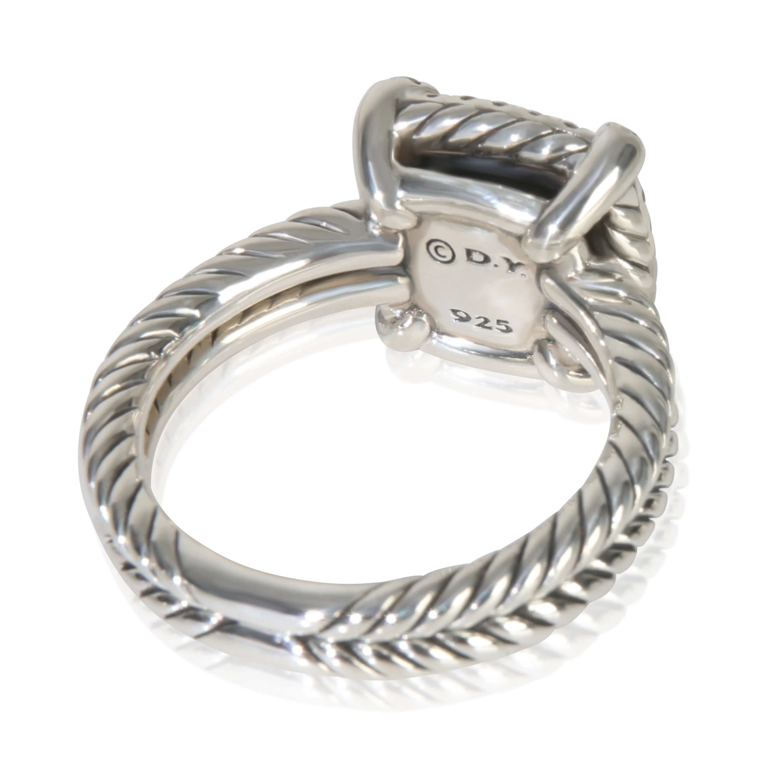 Sterling Silver Diamond Black Orchid Chatelaine Ring - Image 3