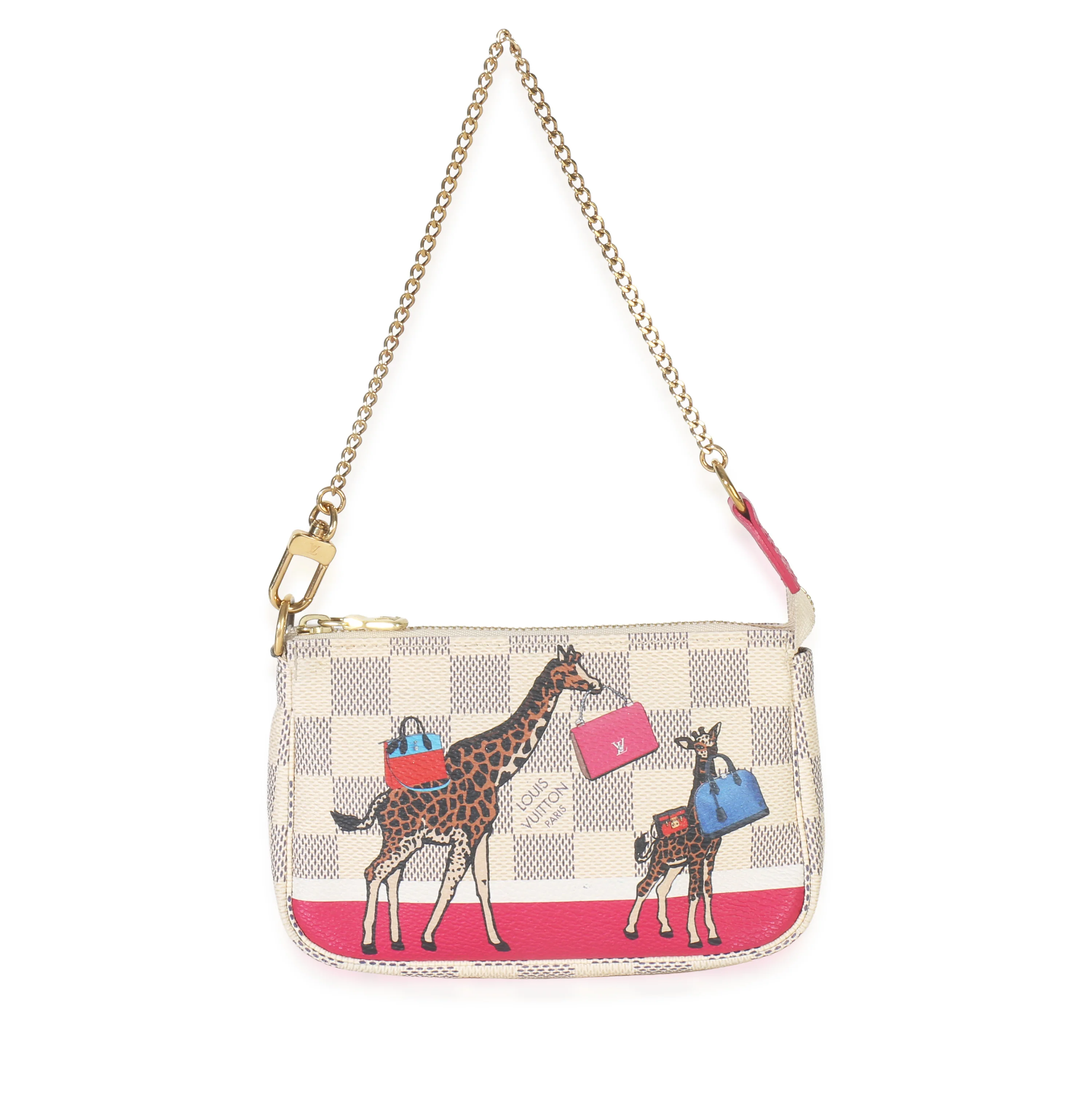Damier Azur Canvas Giraffe Mini Pochette Accessories