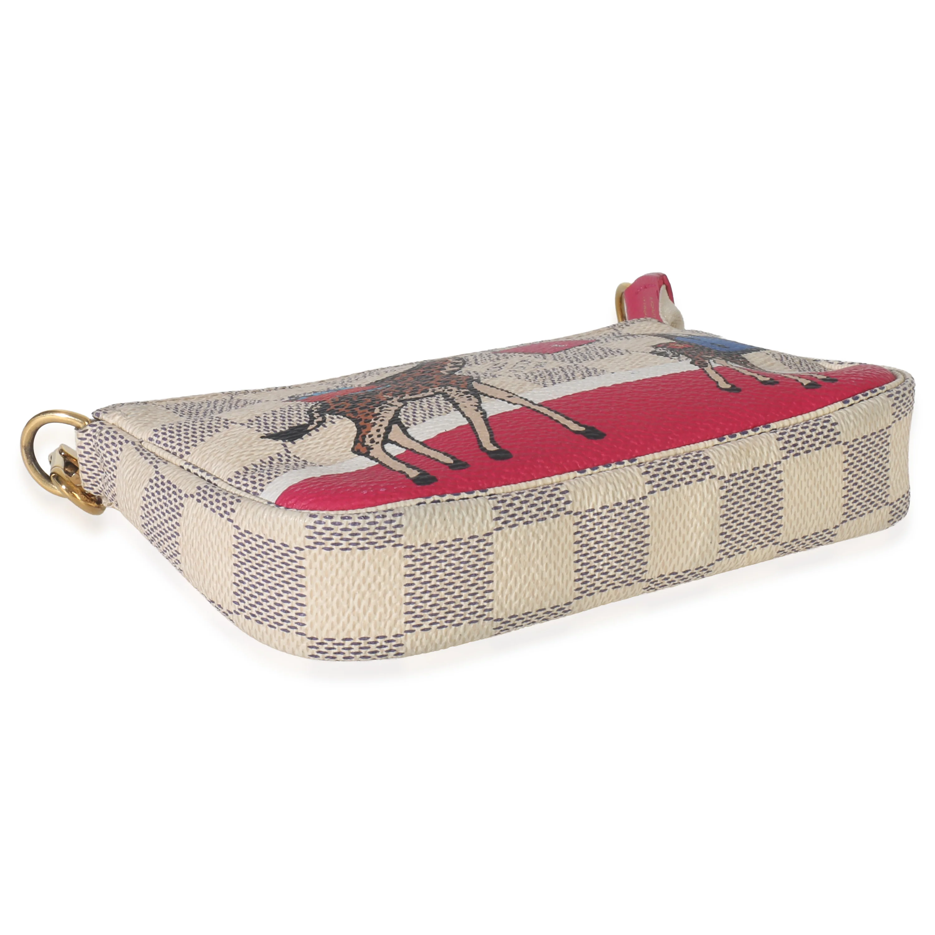 Damier Azur Canvas Giraffe Mini Pochette Accessories - Image 6