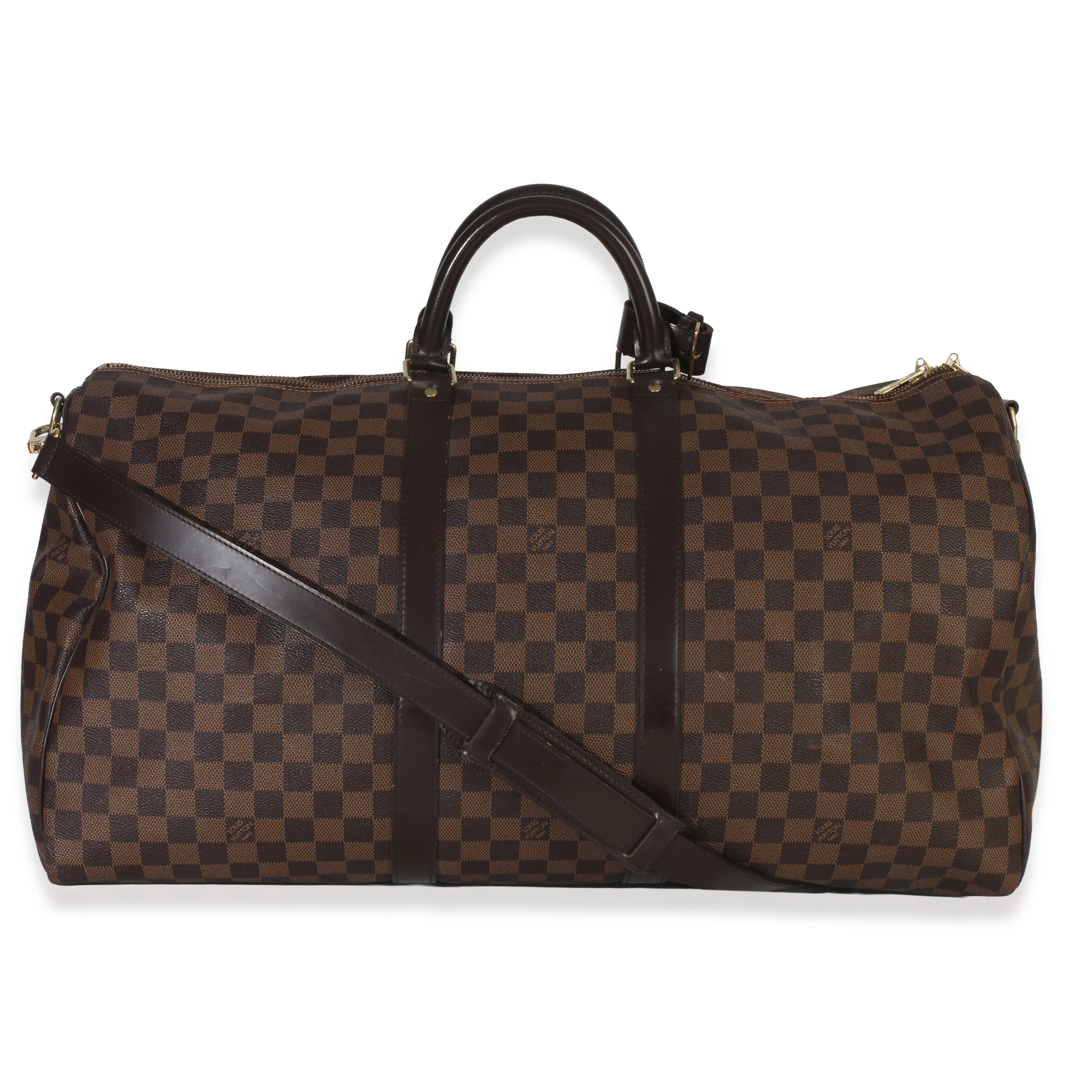 Damier Ebene Canvas Keepall Bandouliere 55 - Image 4