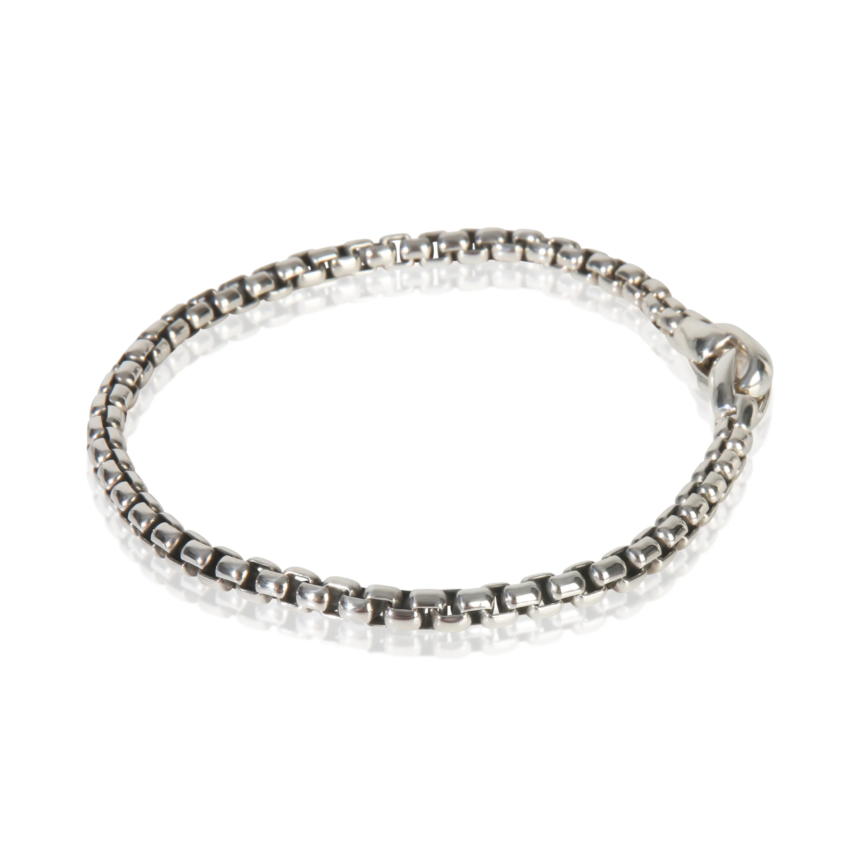 Sterling Silver  Box Chain Bracelet - Image 2
