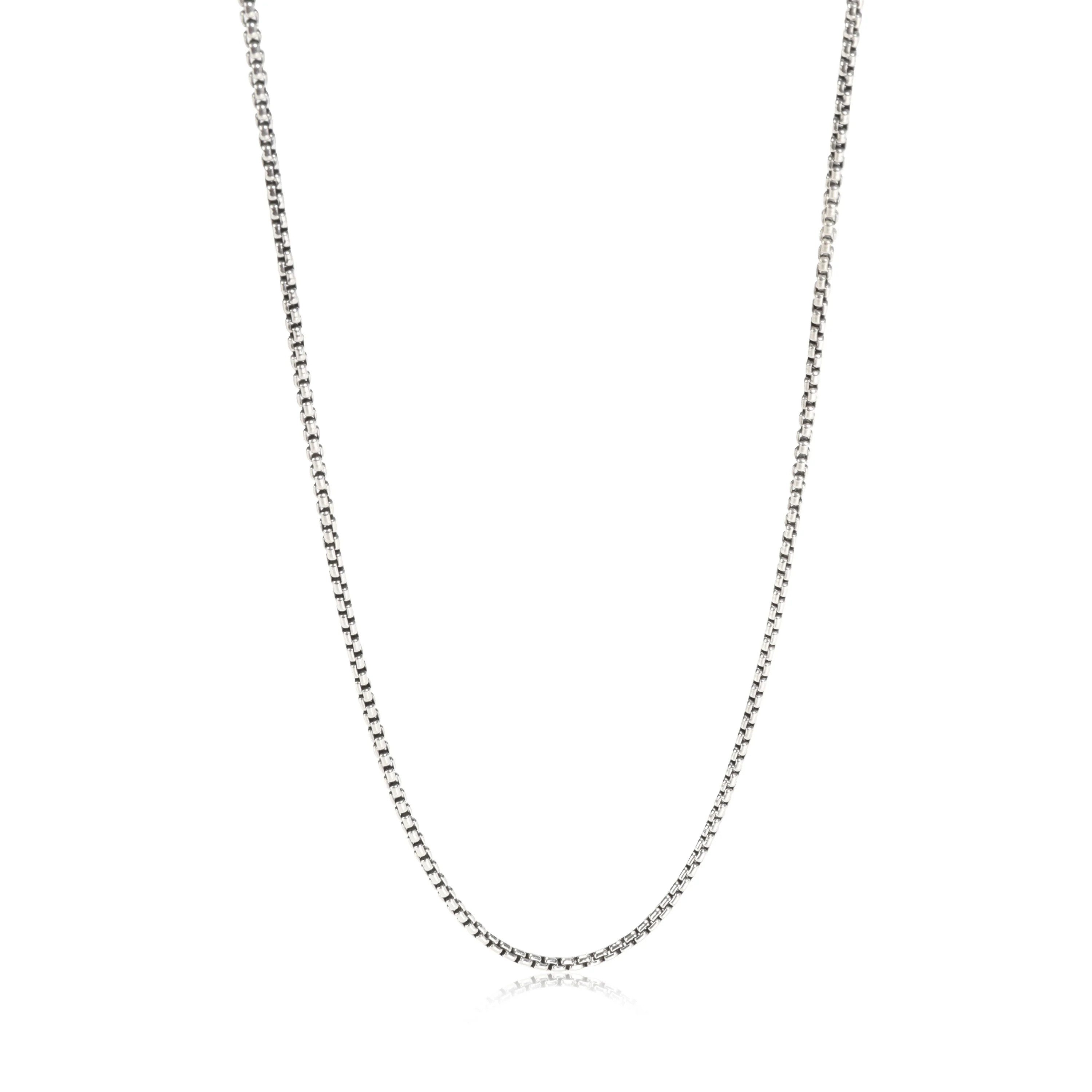 Sterling Silver  Box Chain Necklace