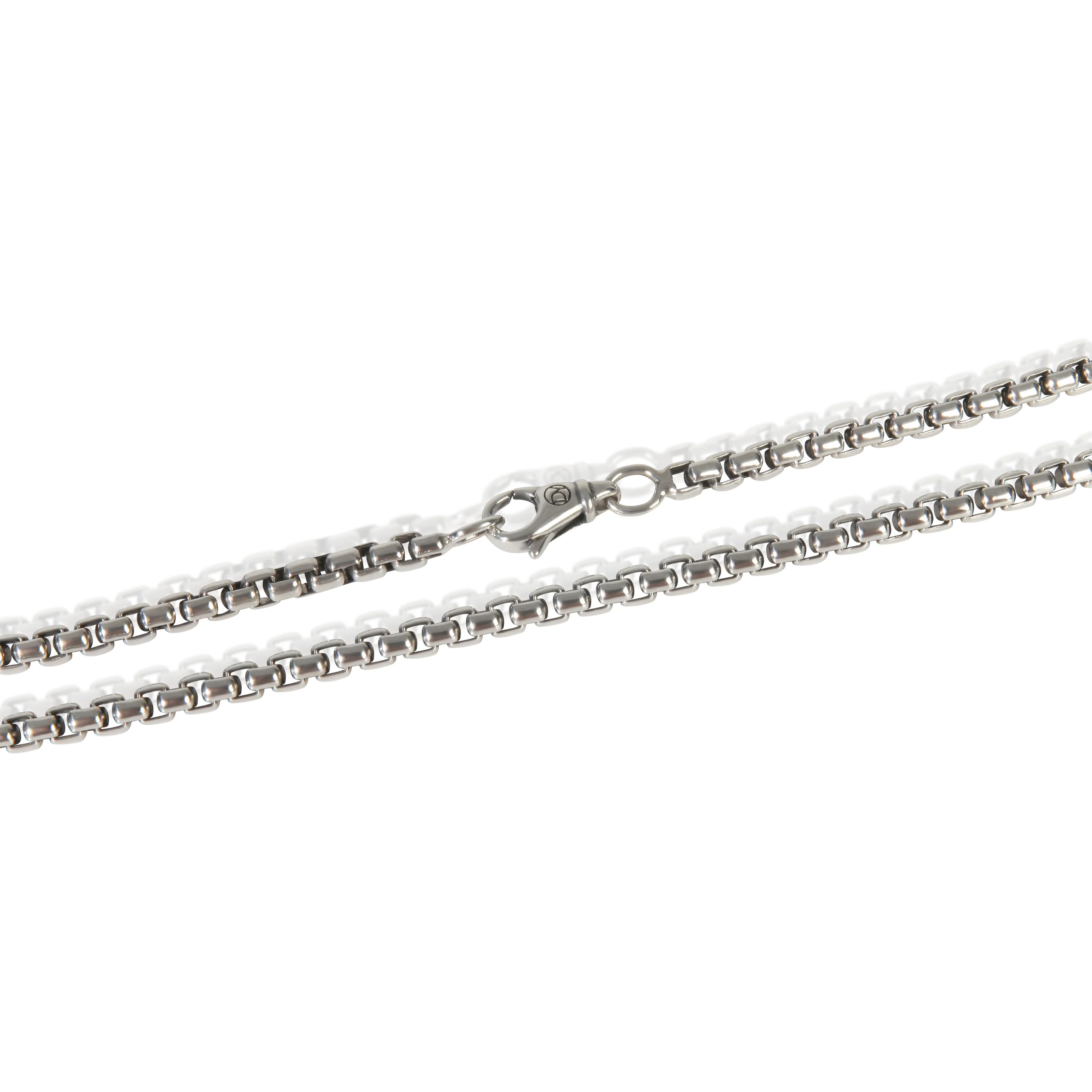 Sterling Silver  Box Chain Necklace - Image 2