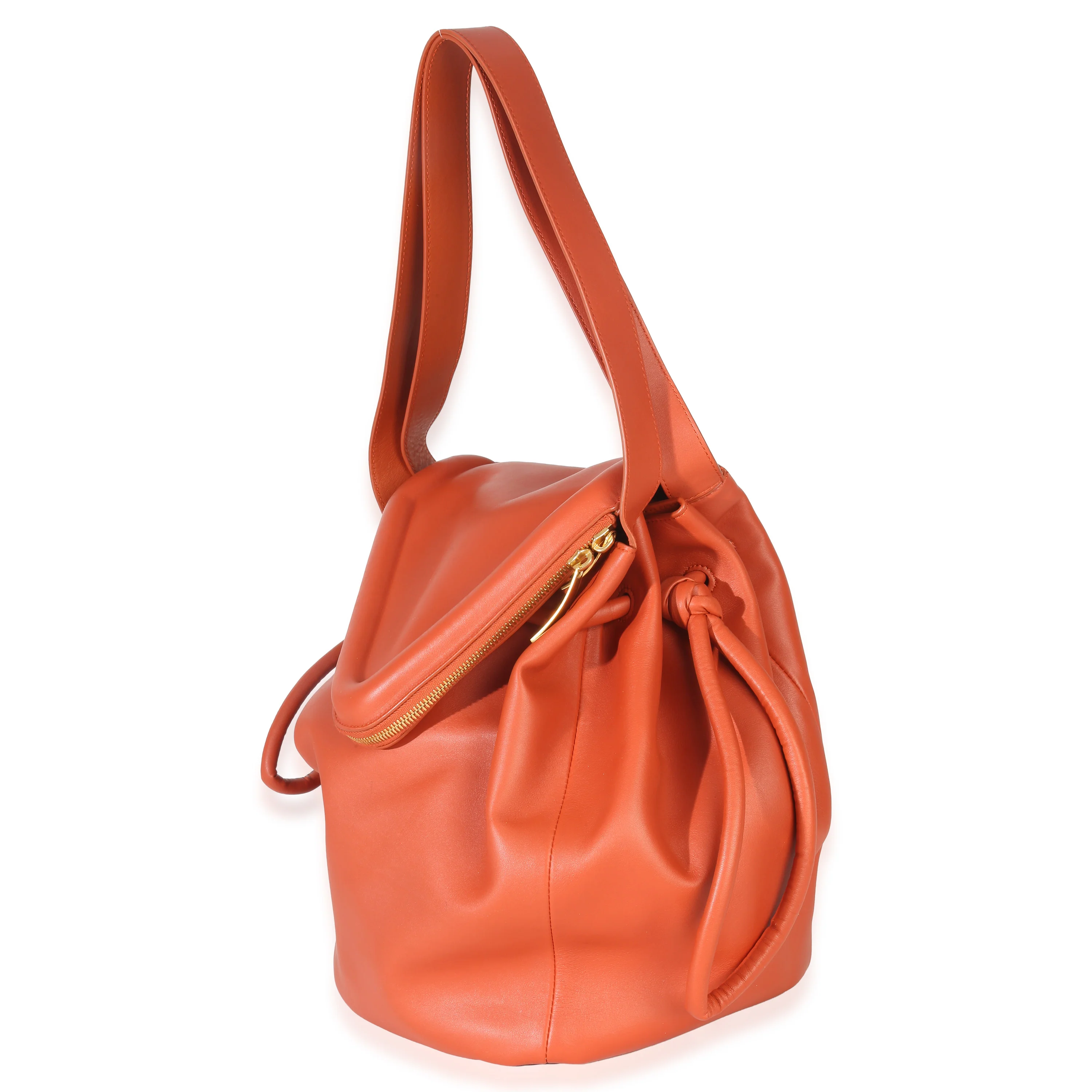 Orange Calfskin Beak Tote - Image 2