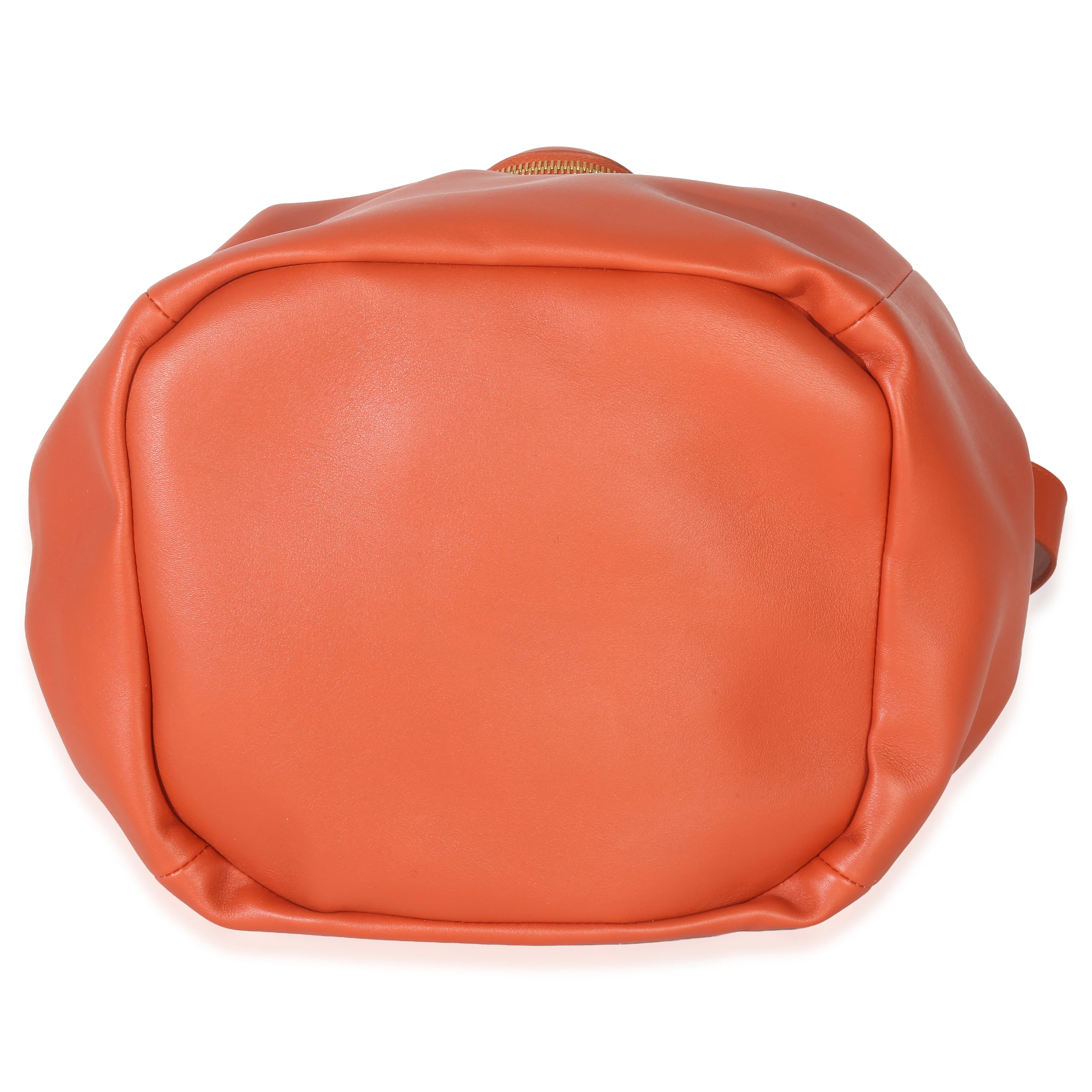 Orange Calfskin Beak Tote - Image 5