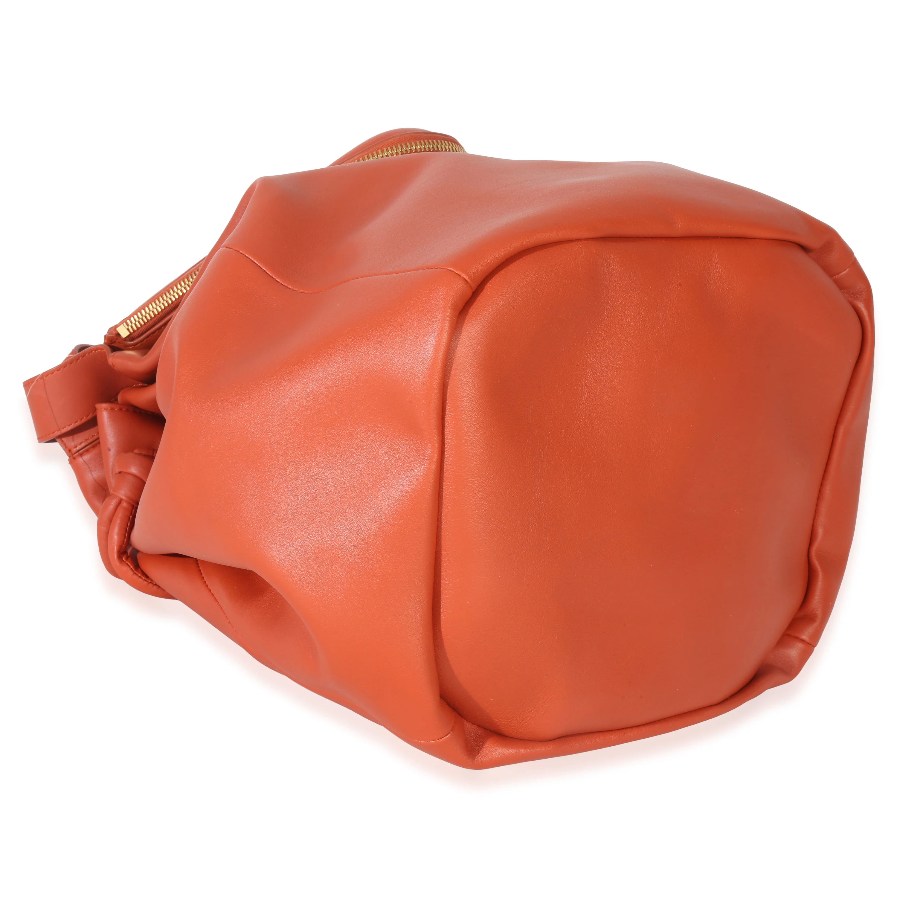Orange Calfskin Beak Tote - Image 6