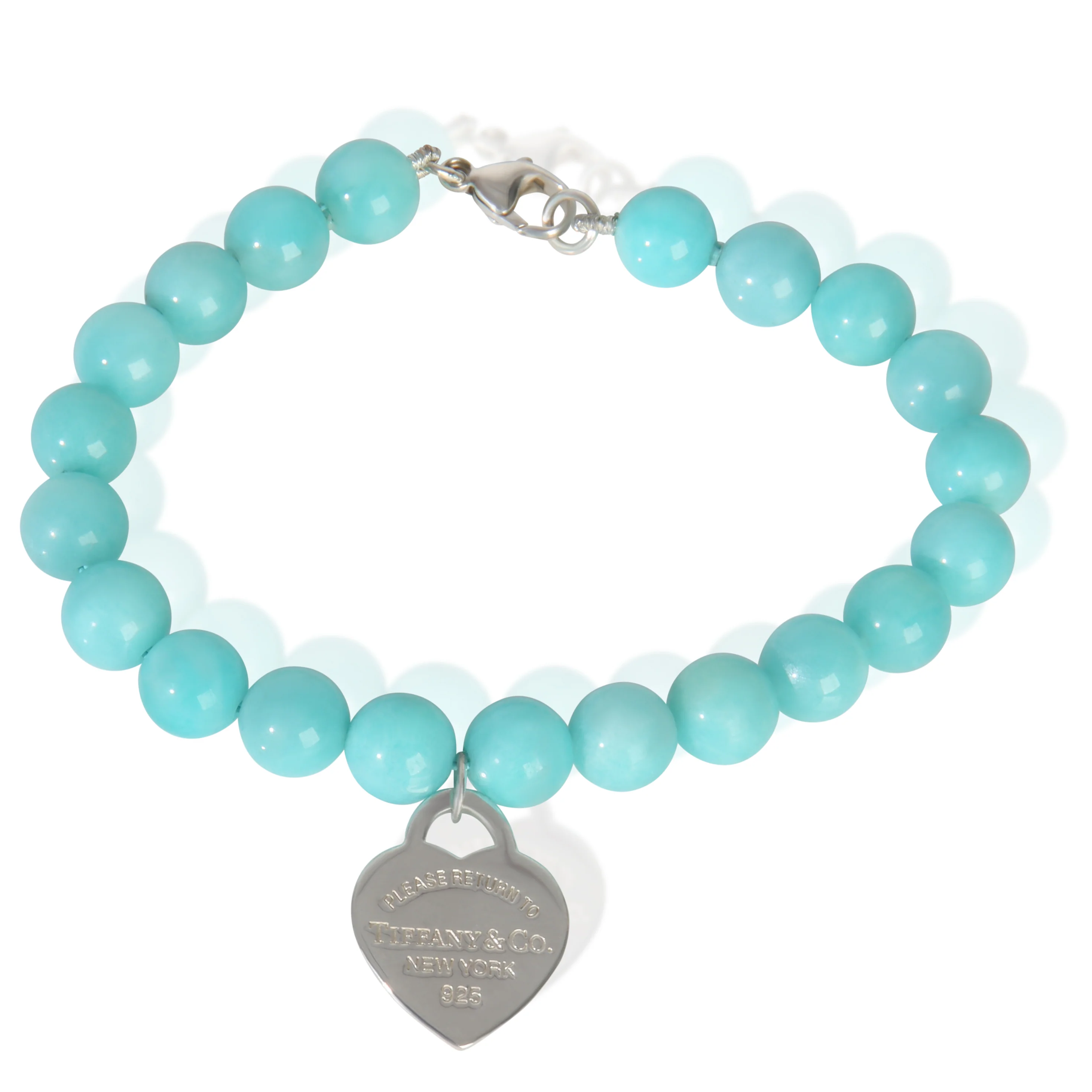 Sterling Silver Amazonite Return To Tiffany Bracelet - Image 2