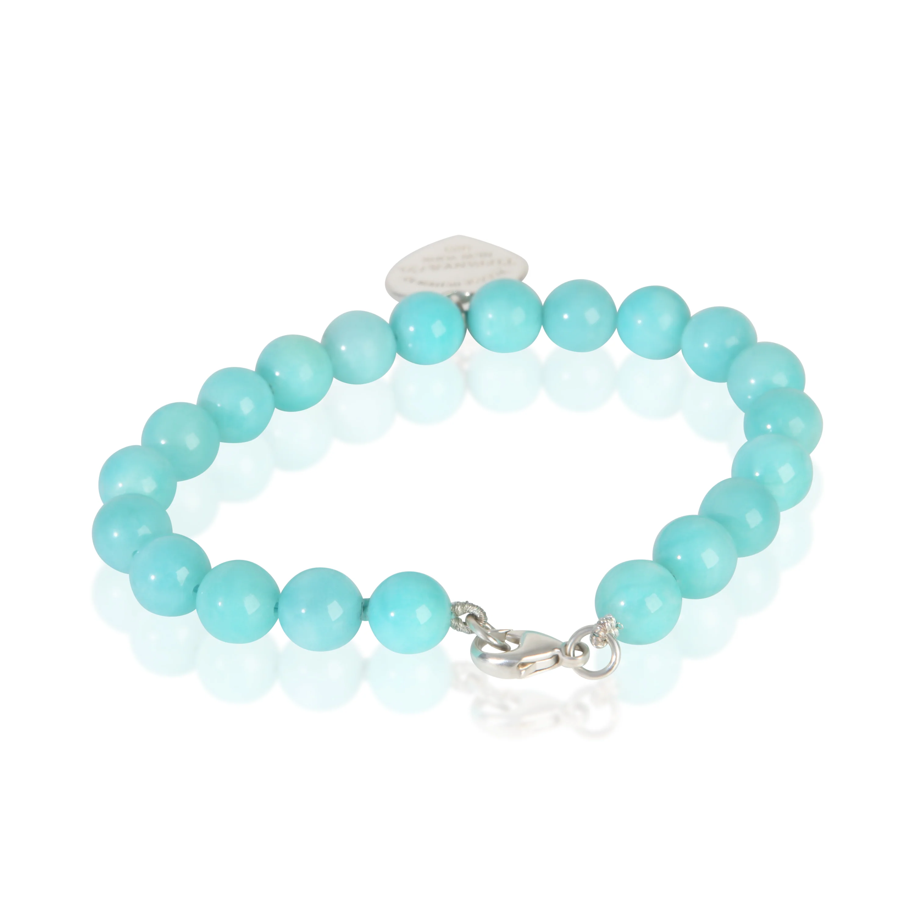 Sterling Silver Amazonite Return To Tiffany Bracelet - Image 4