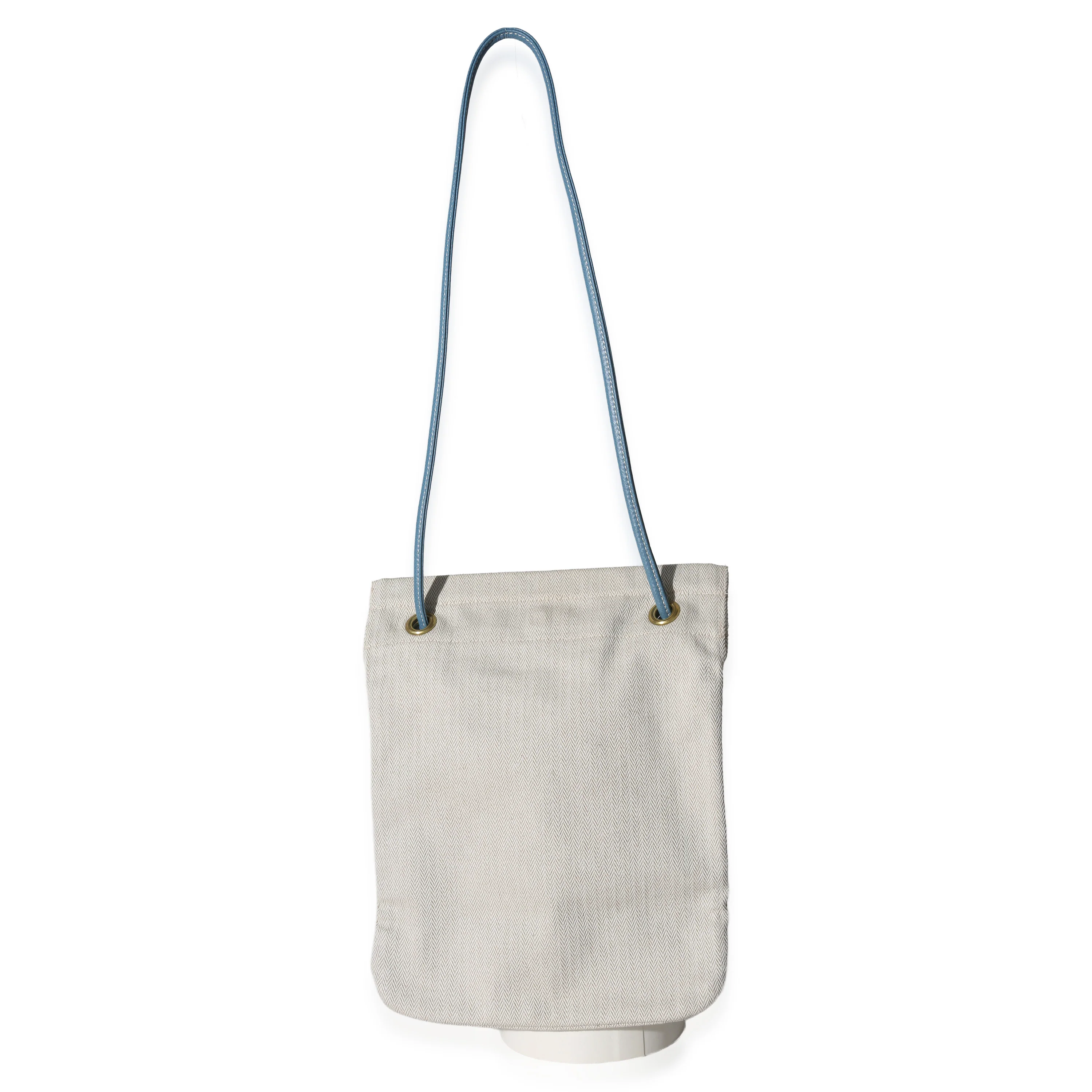 Bleu Jean Epsom Ecru Toile Aline Grooming PM - Image 4
