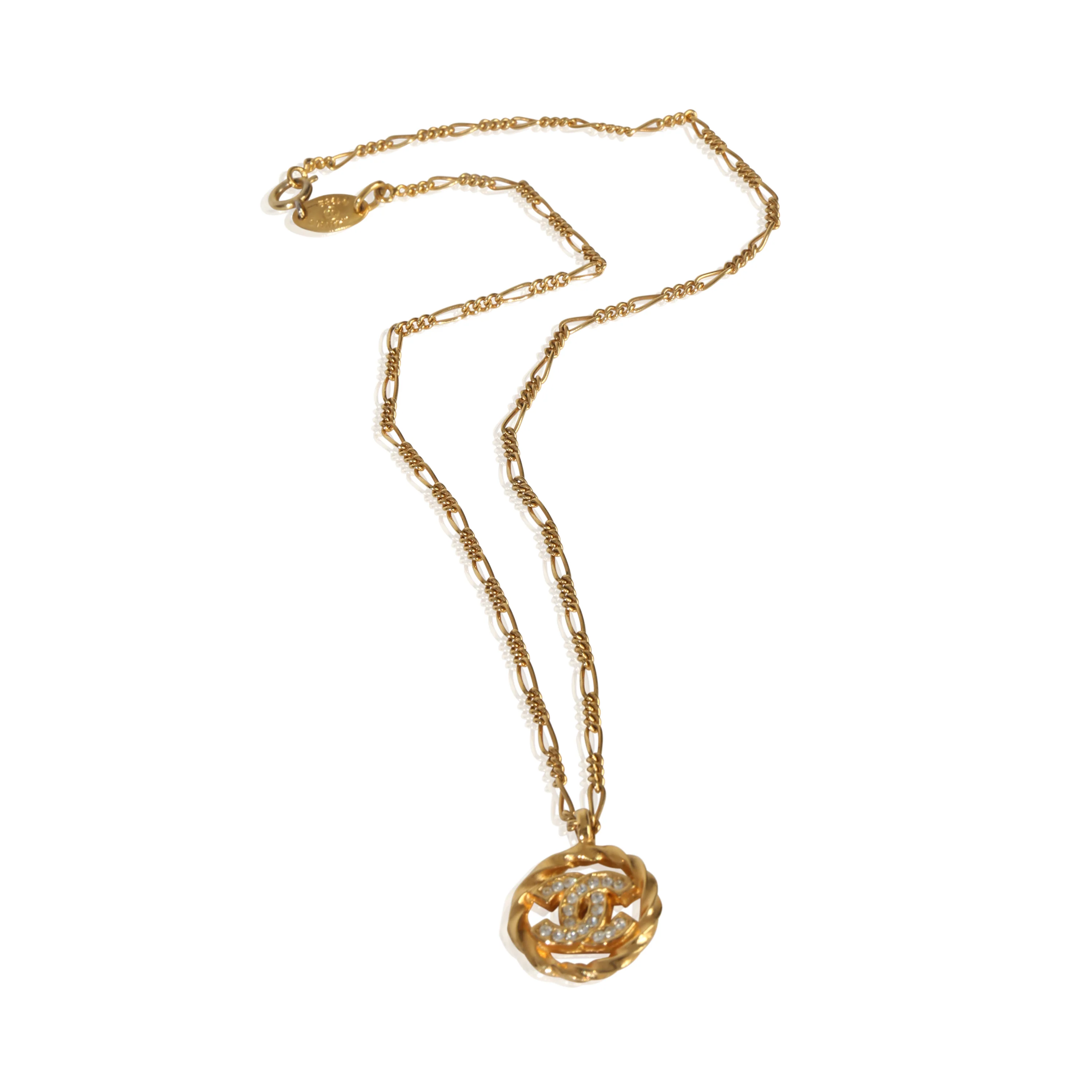 Gold-Plated  Vintage 1982 CC Pendant - Image 3