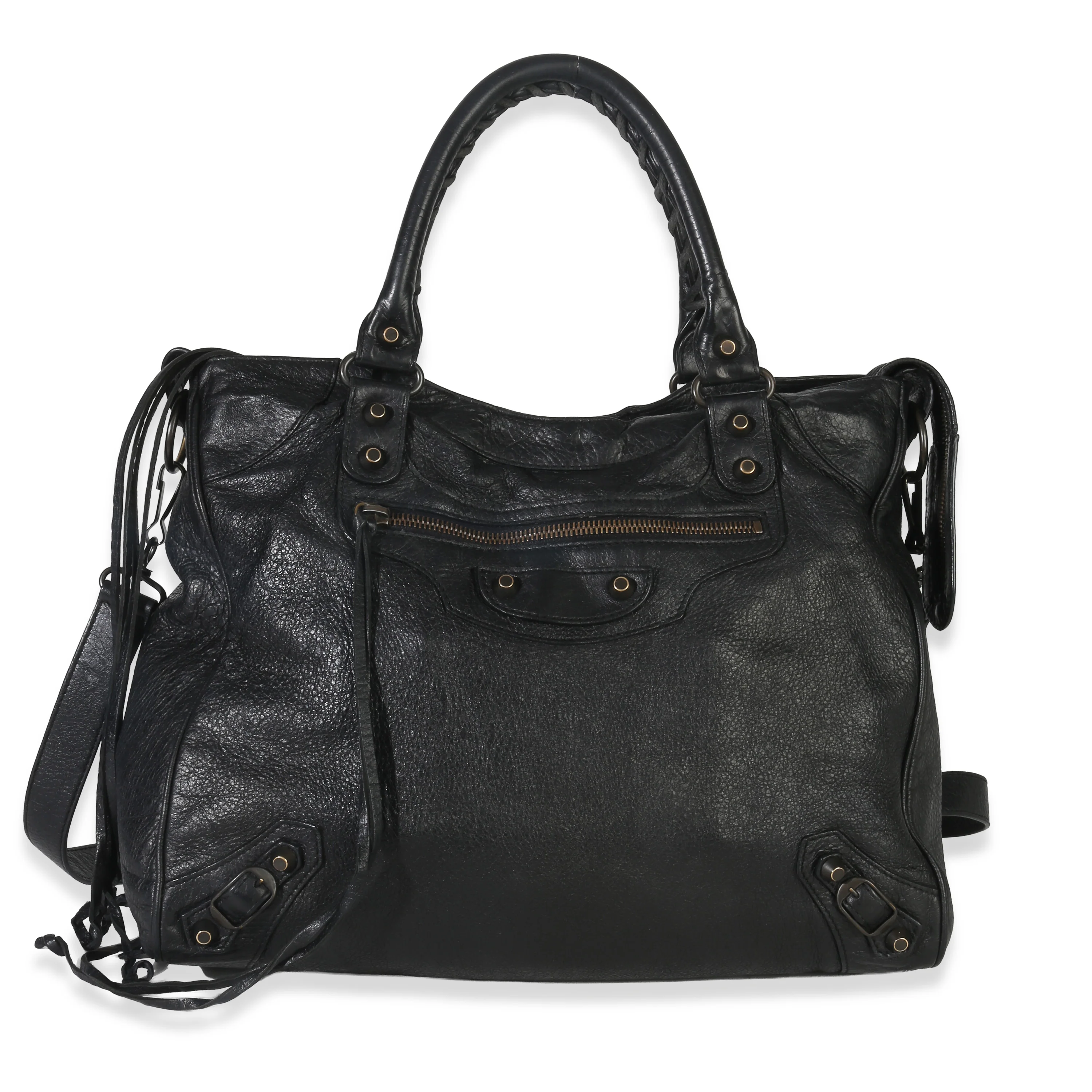 Black Agneau Classic Velo Bag