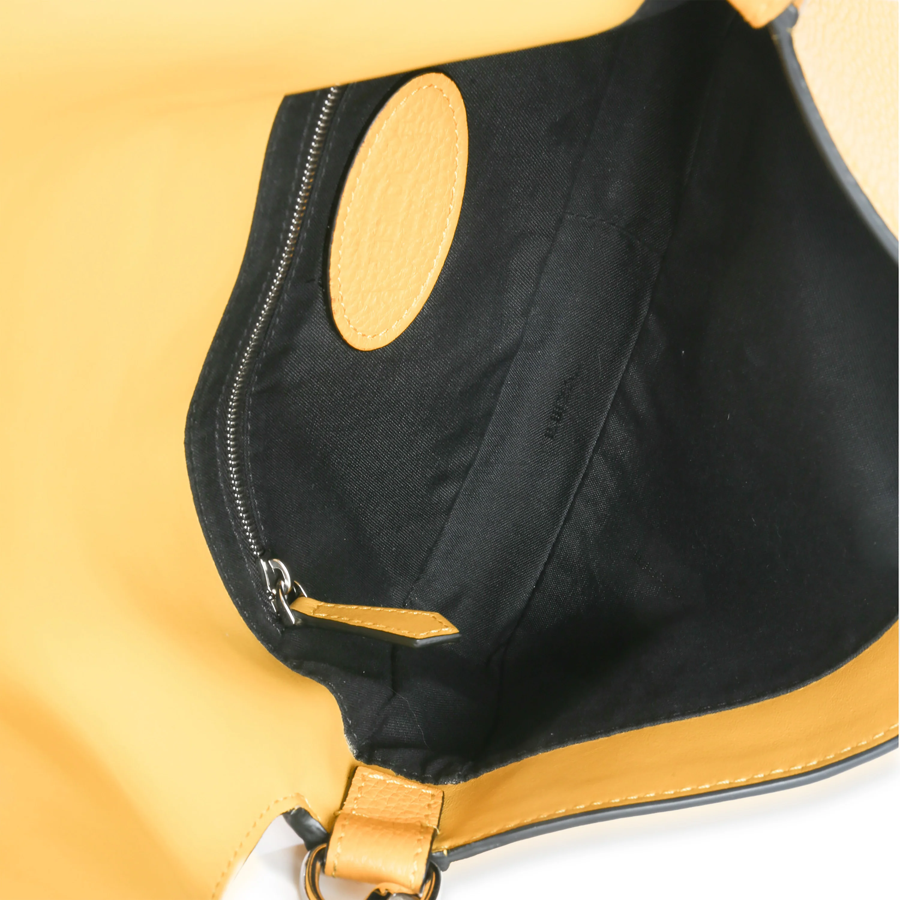 Yellow Cuoio Romano Selleria Belt Baguette Bag - Image 9