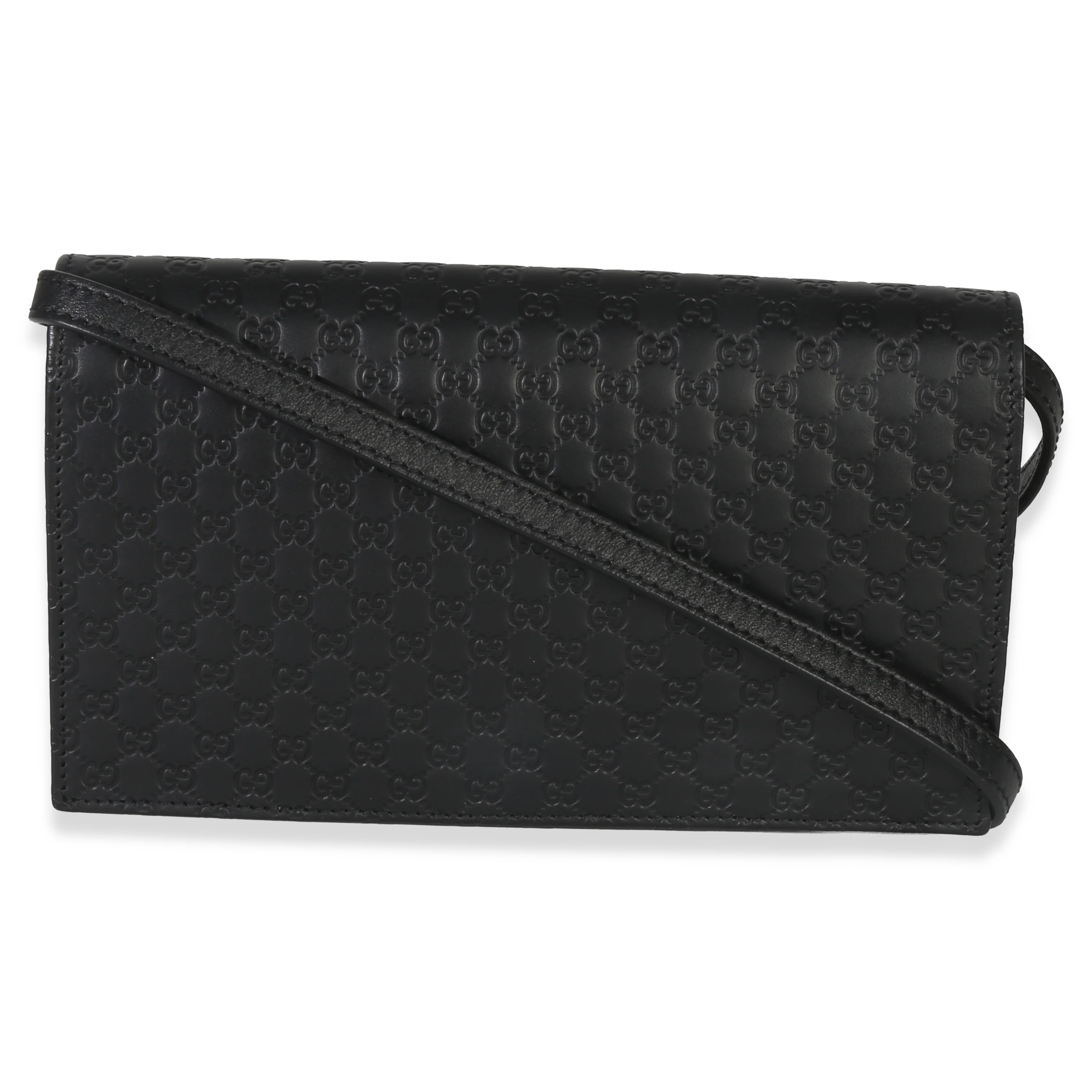 Black Microguccissima Crossbody Wallet - Image 4