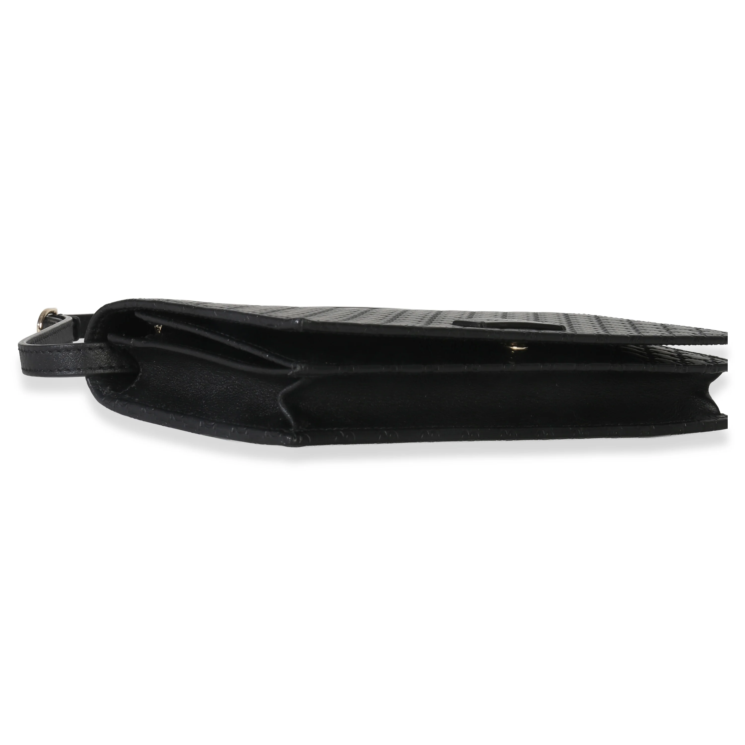 Black Microguccissima Crossbody Wallet - Image 7