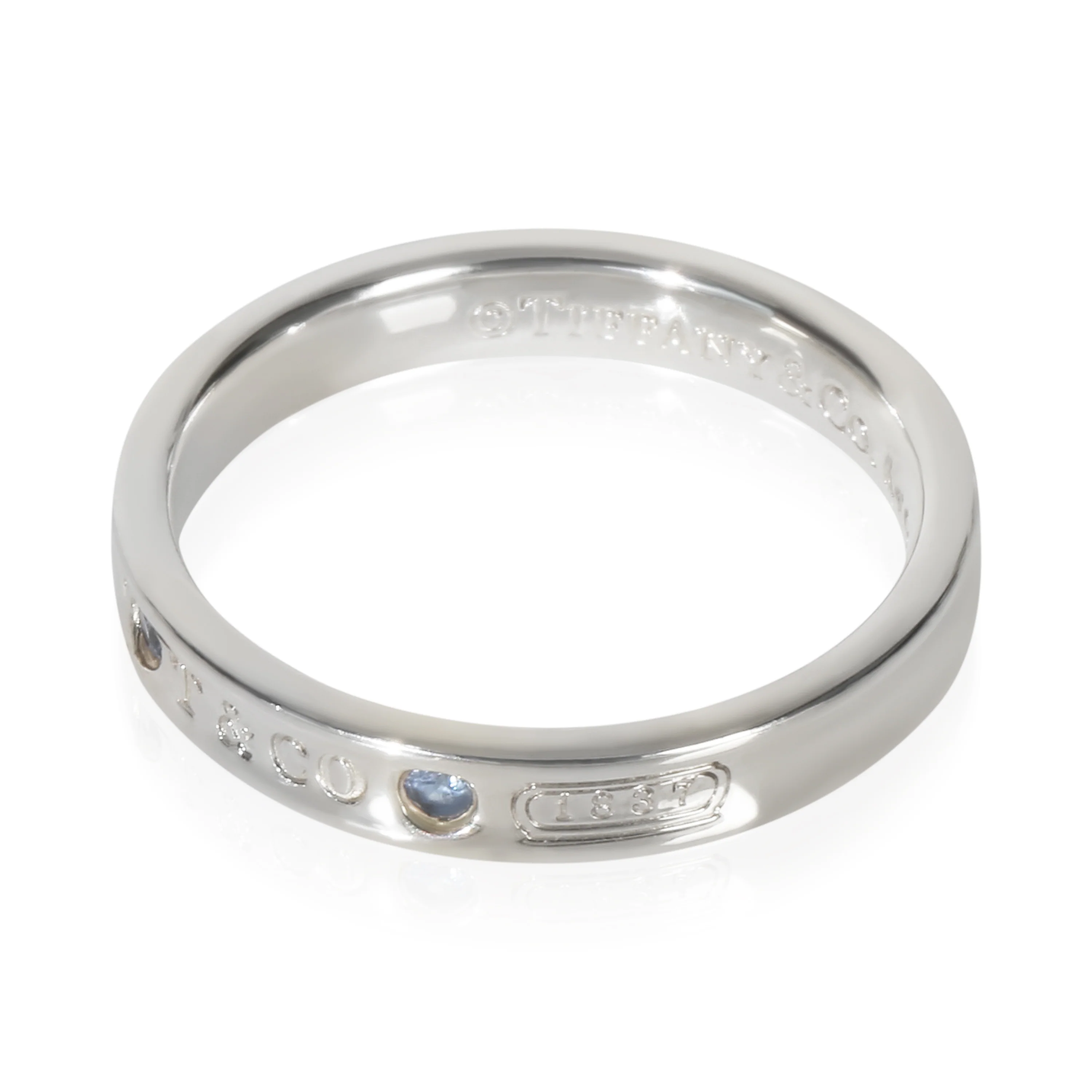 Sterling Silver Sapphire 1837 Narrow Ring - Image 3