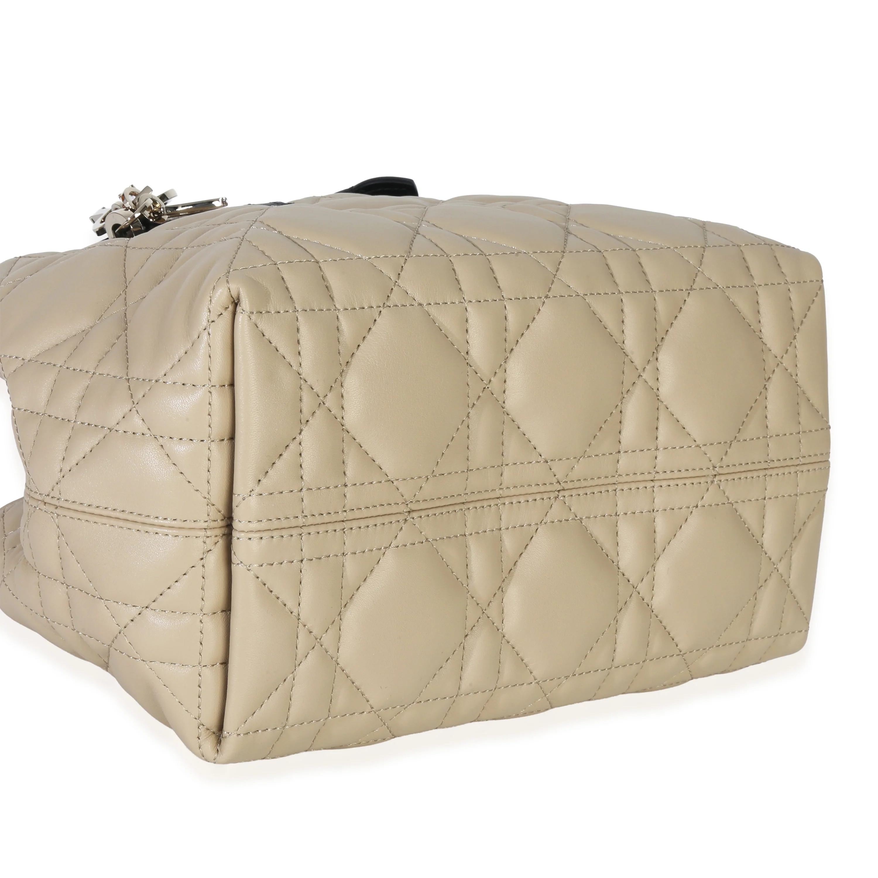 Rope Beige Black Calfskin Macrocannage Small Toujours - Image 8