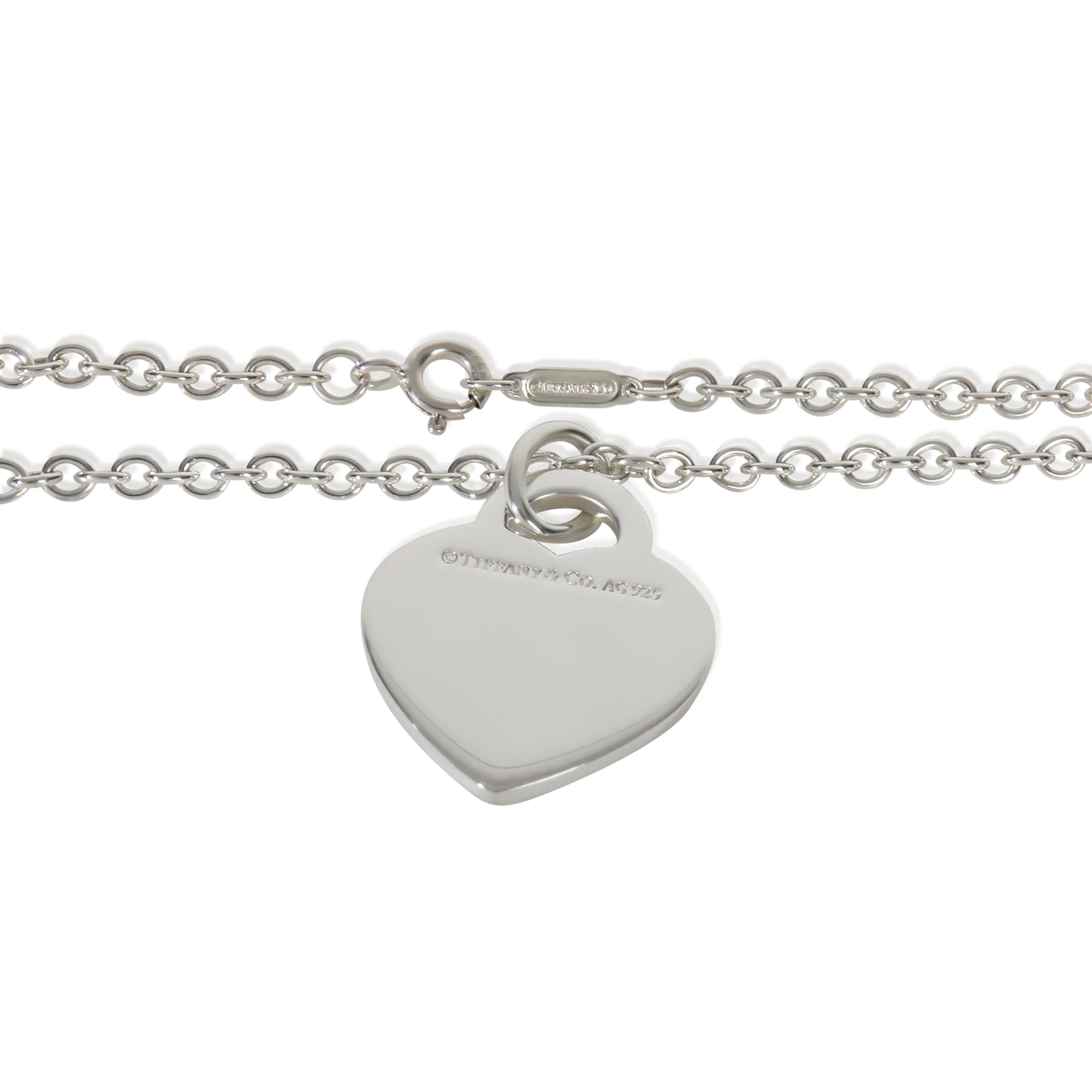 Sterling Silver  Initial K Heart Pendant - Image 2