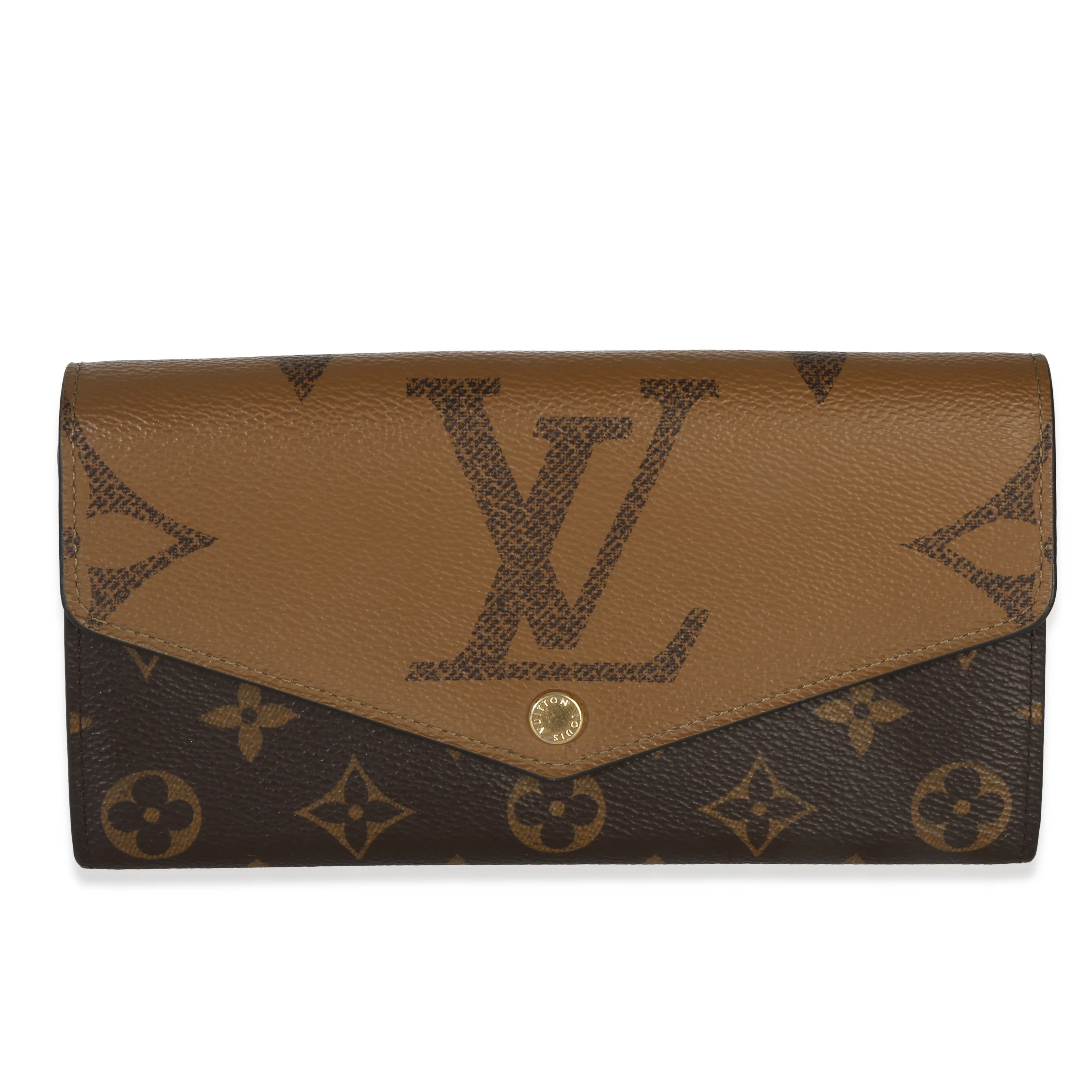 Reverse Monogram Giant Canvas Sarah Wallet