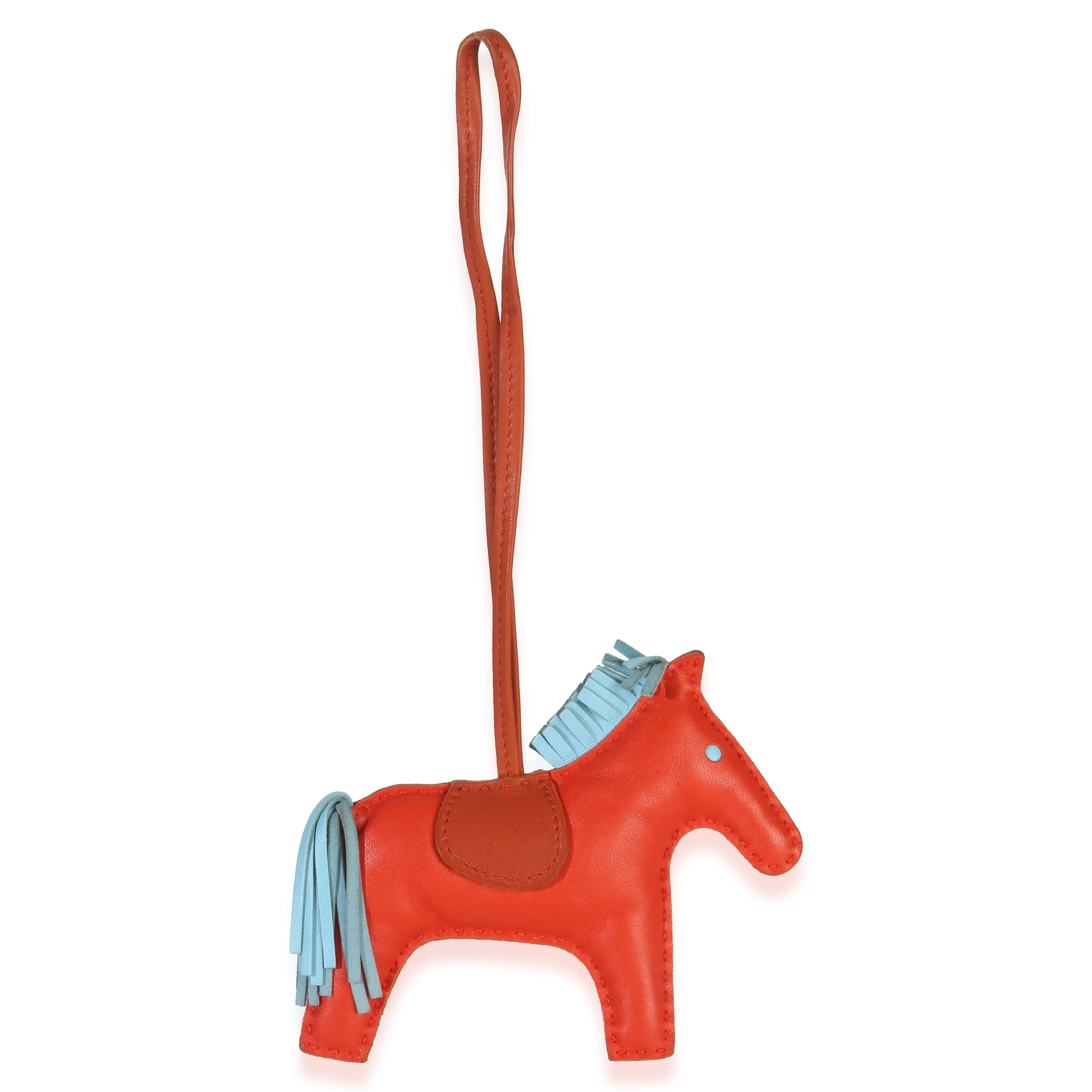 Capucine Celeste Cornaline Milo Lambskin Grigri Rodeo MM - Image 3