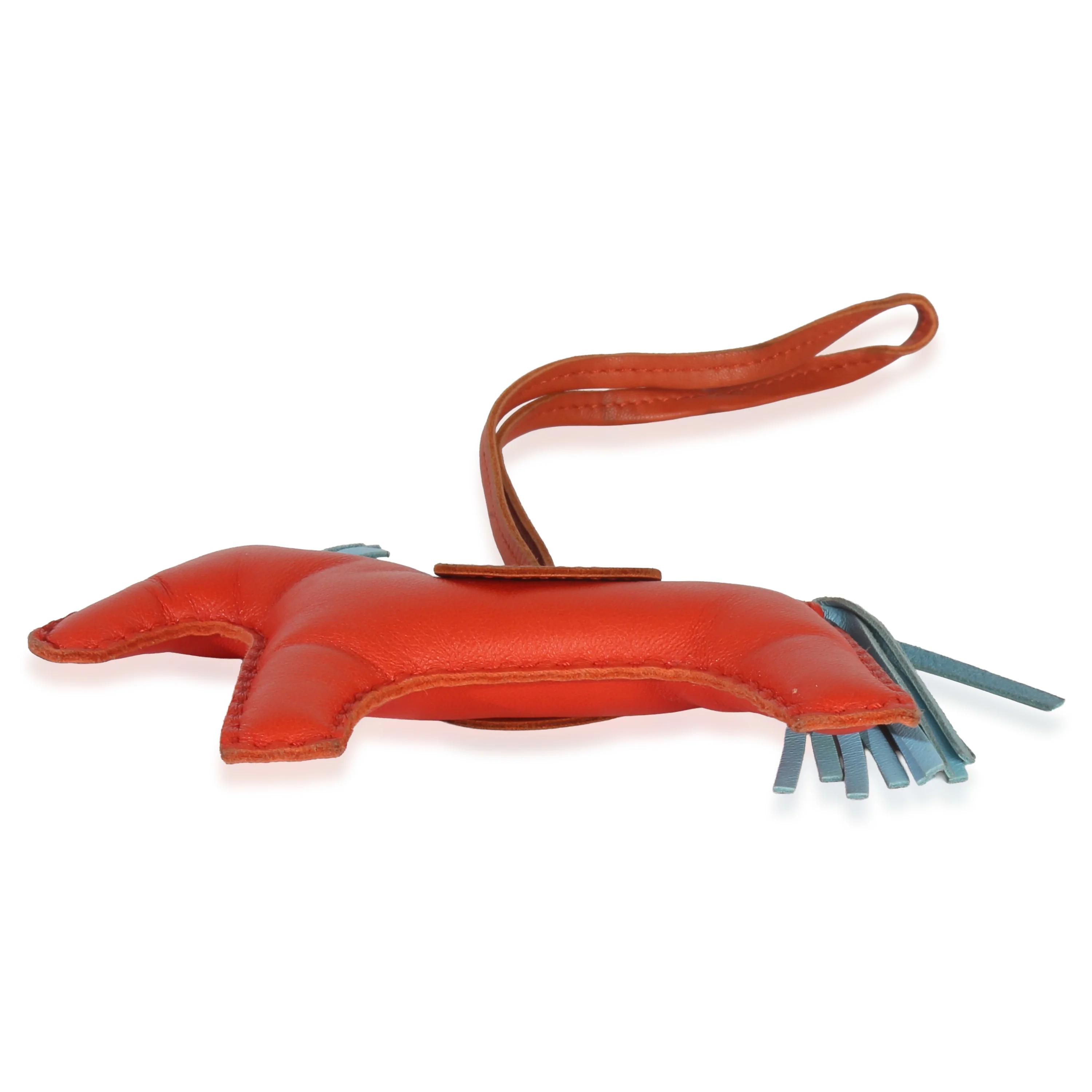 Capucine Celeste Cornaline Milo Lambskin Grigri Rodeo MM - Image 4