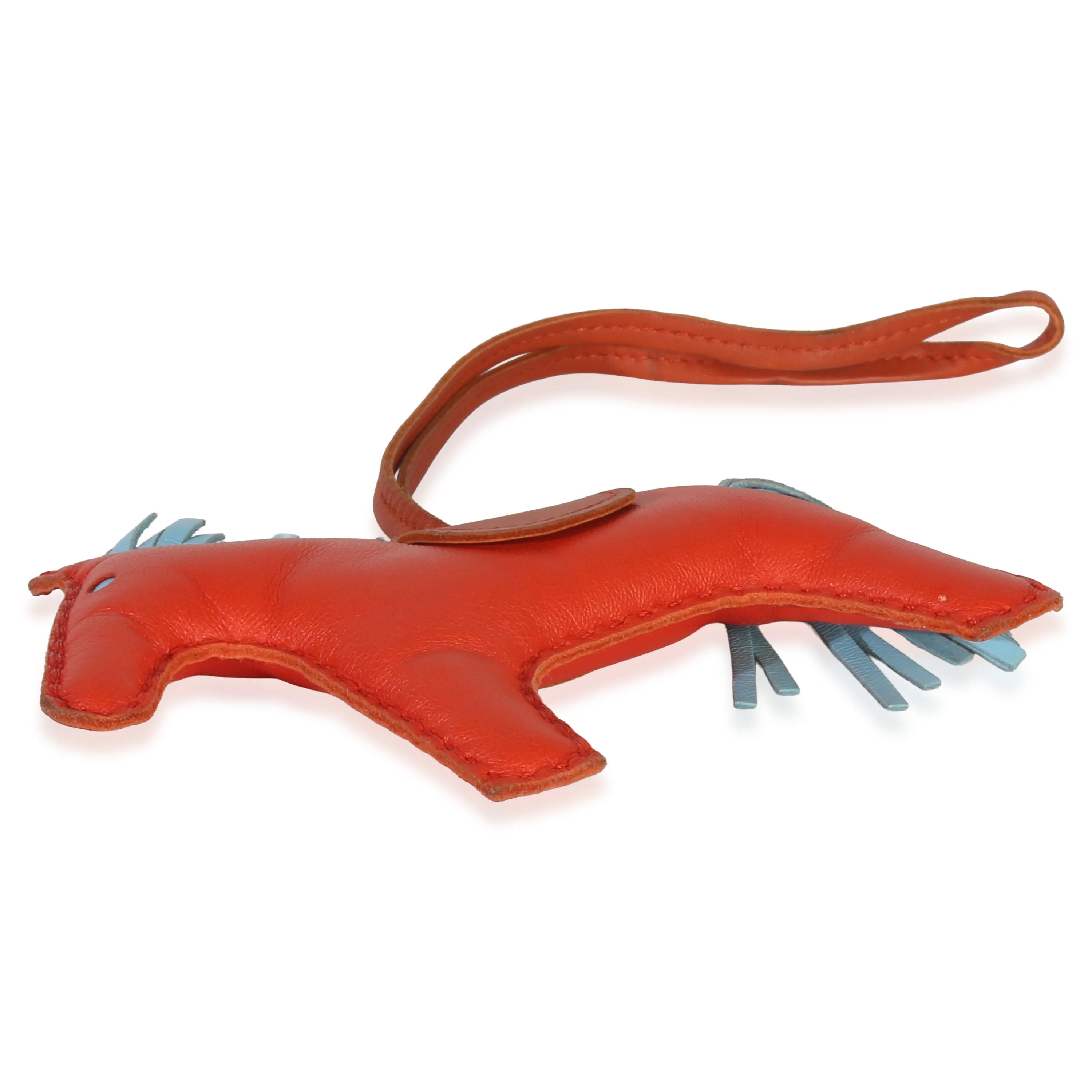 Capucine Celeste Cornaline Milo Lambskin Grigri Rodeo MM - Image 6
