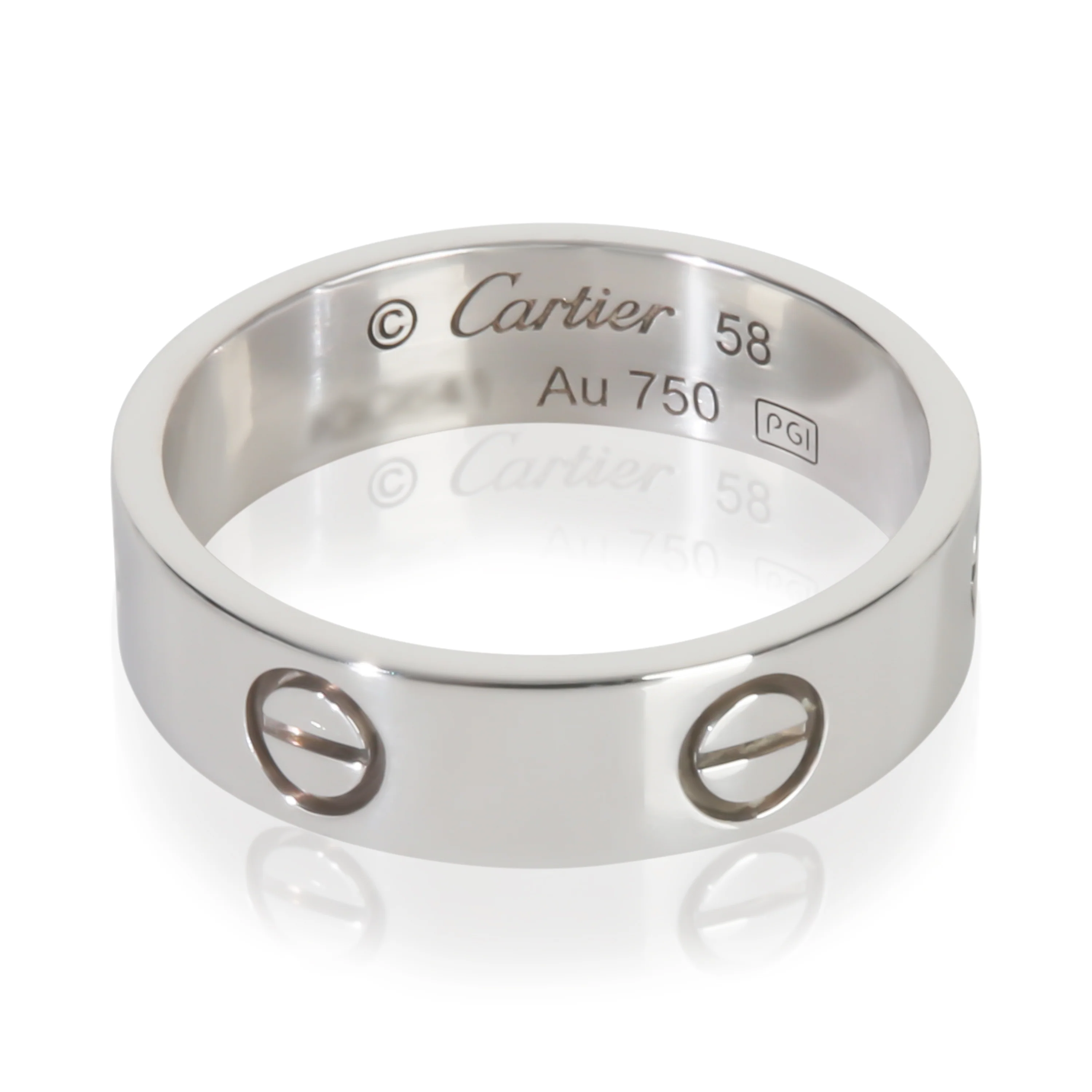 White Gold Love Ring