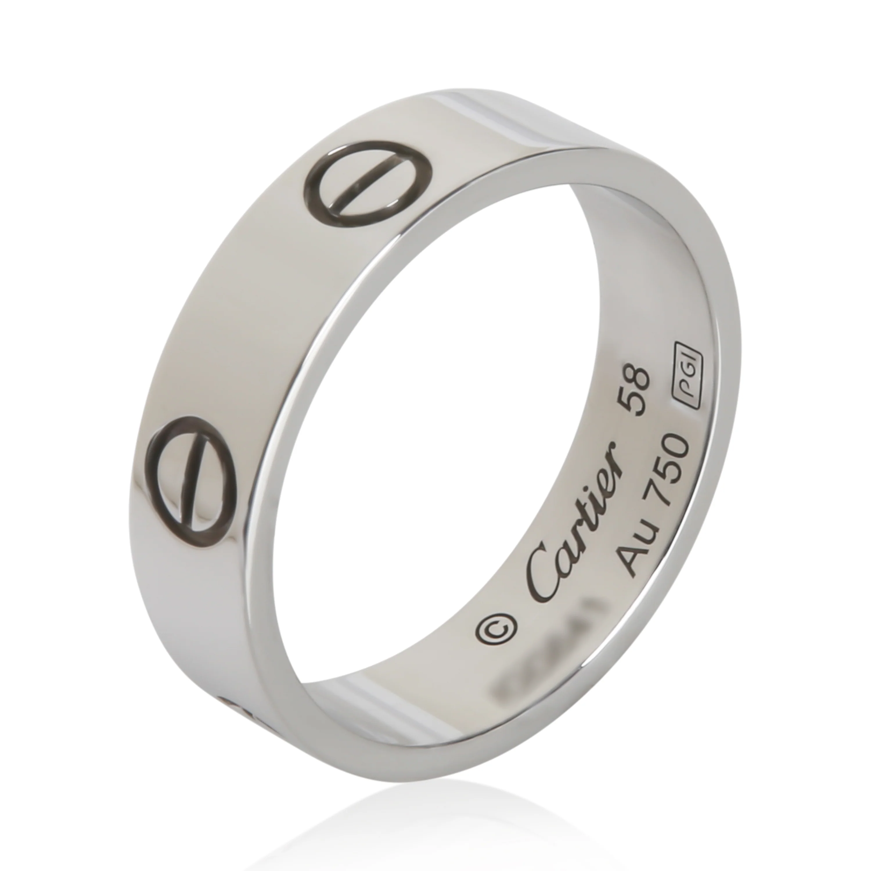 White Gold Love Ring - Image 4