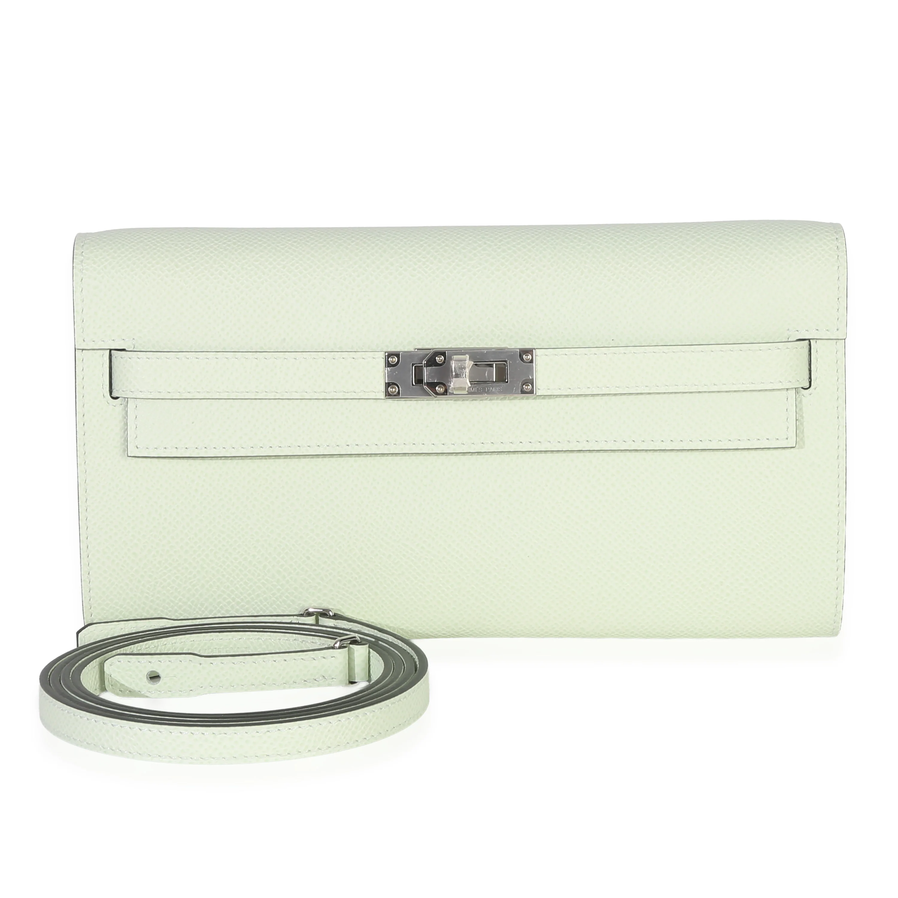 Hermes Vert Fizz Epsom Kelly Wallet To Go PHW