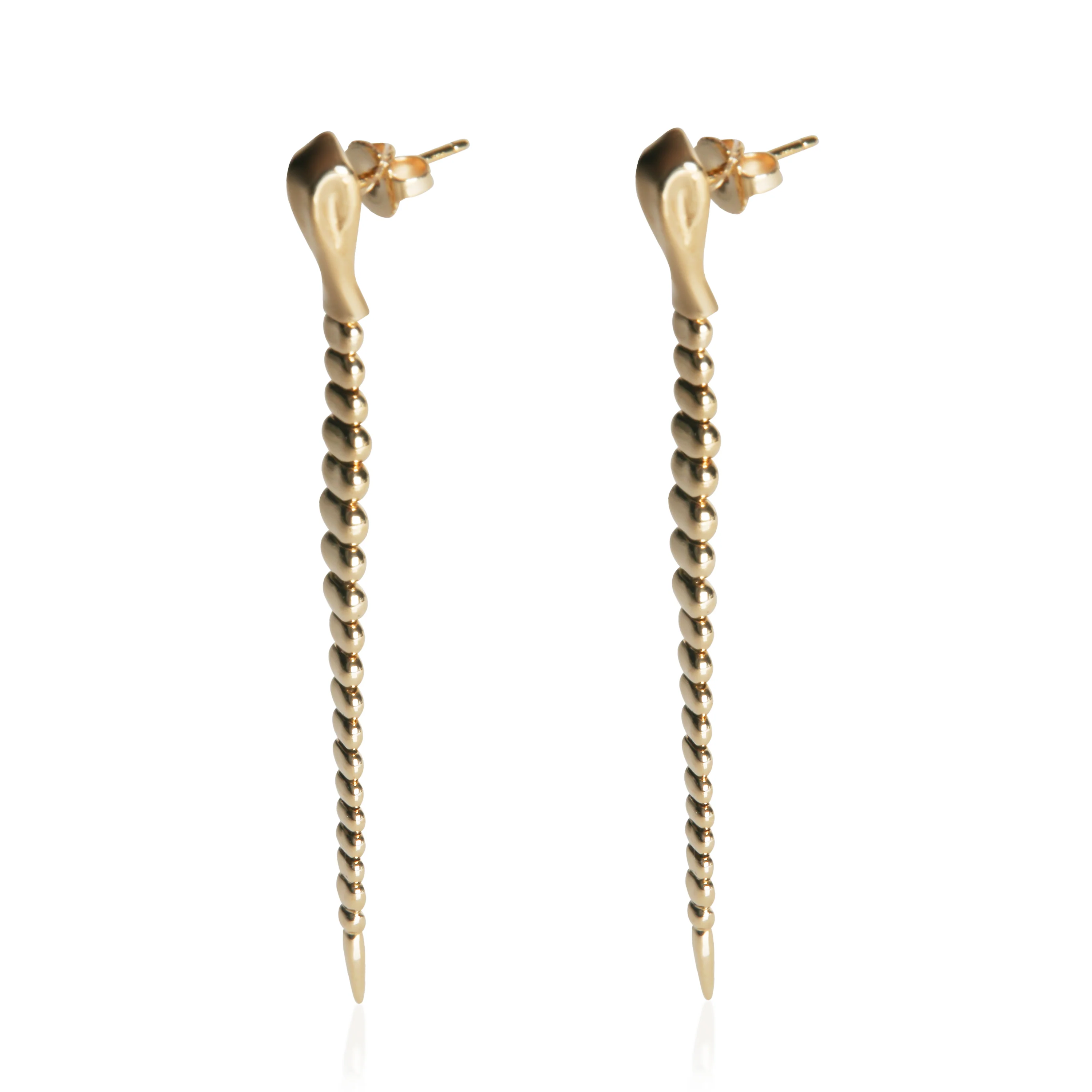Yellow Gold  Elsa Peretti Snake Earrings - Image 2