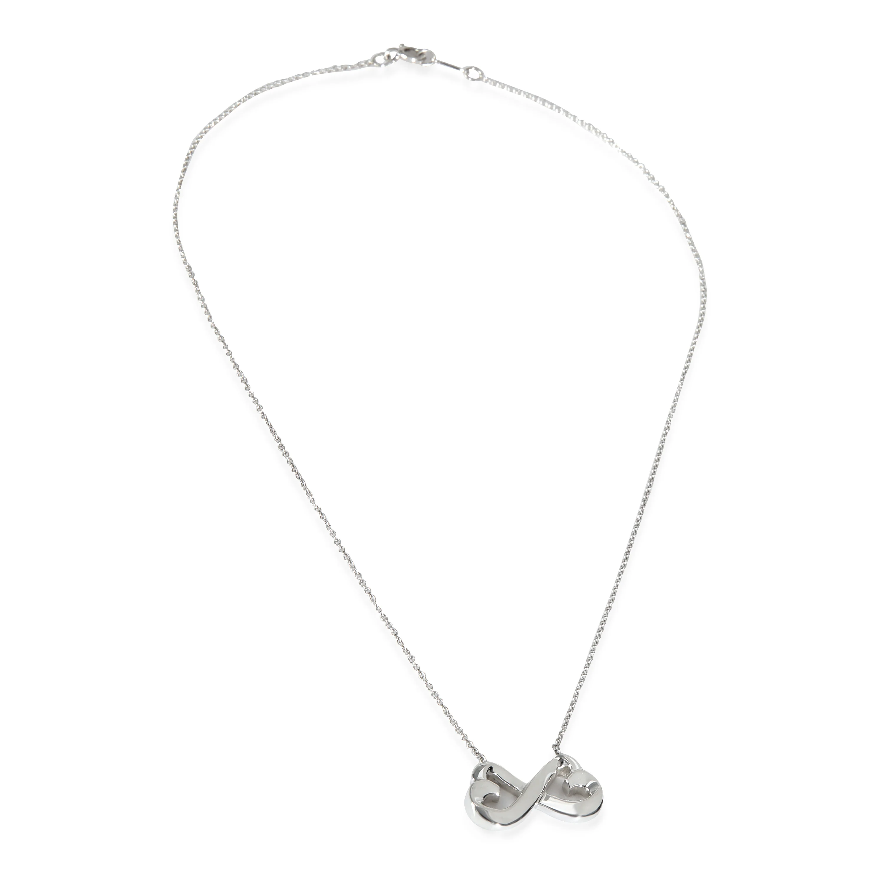 Sterling Silver  Paloma Picasso Double Loving Heart Pendant - Image 2