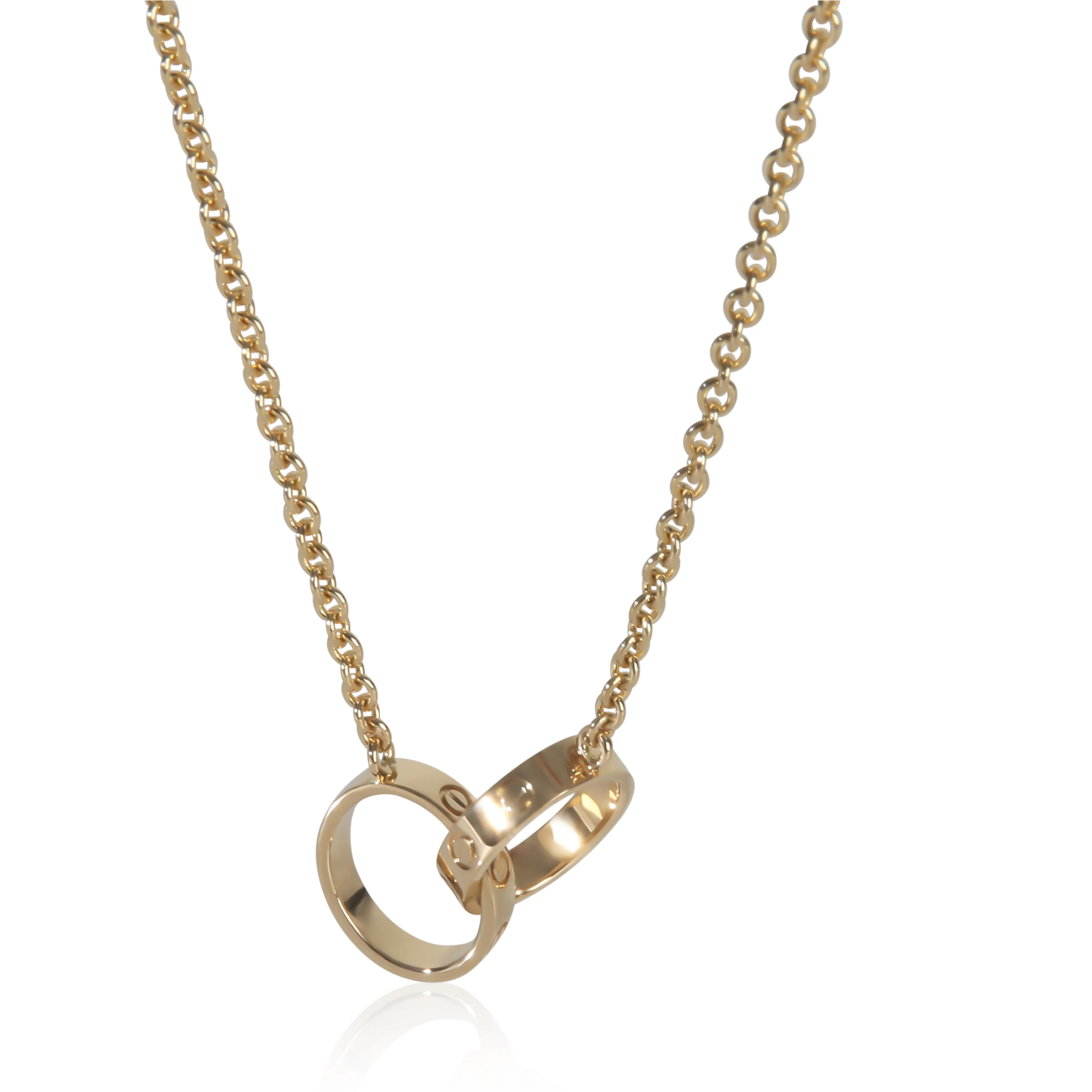 Yellow Gold  Love Necklace - Image 2