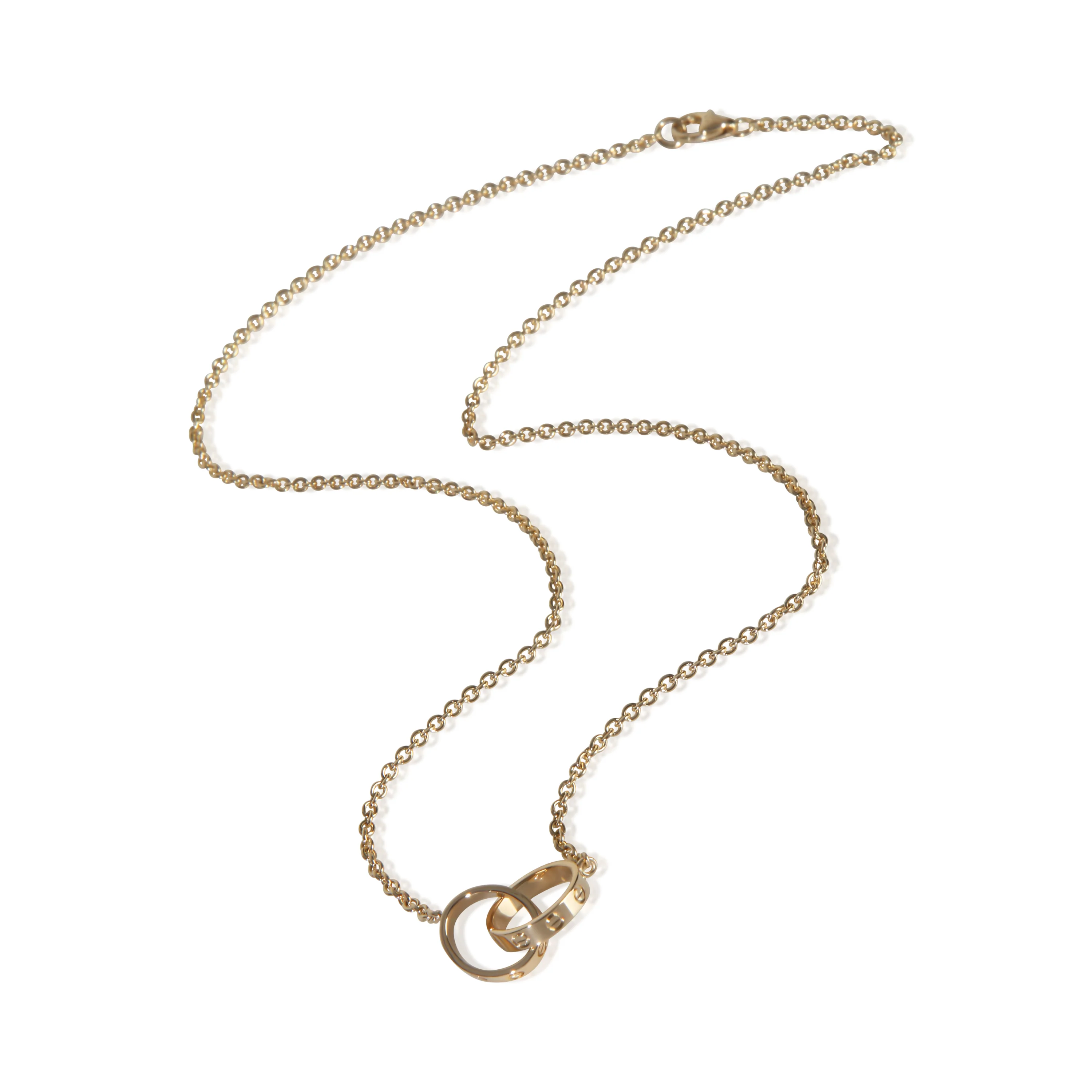 Yellow Gold  Love Necklace - Image 4