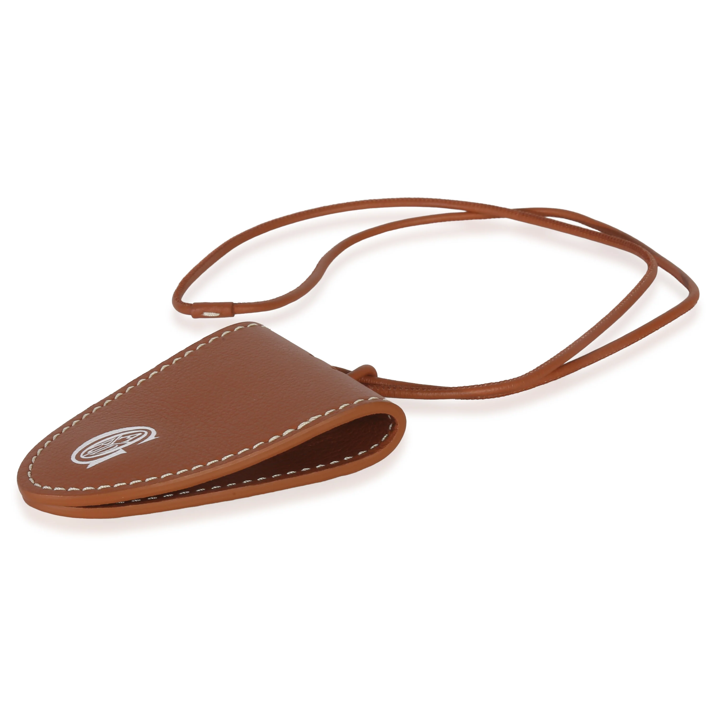 Brown Calfskin Bag Clip - Image 4