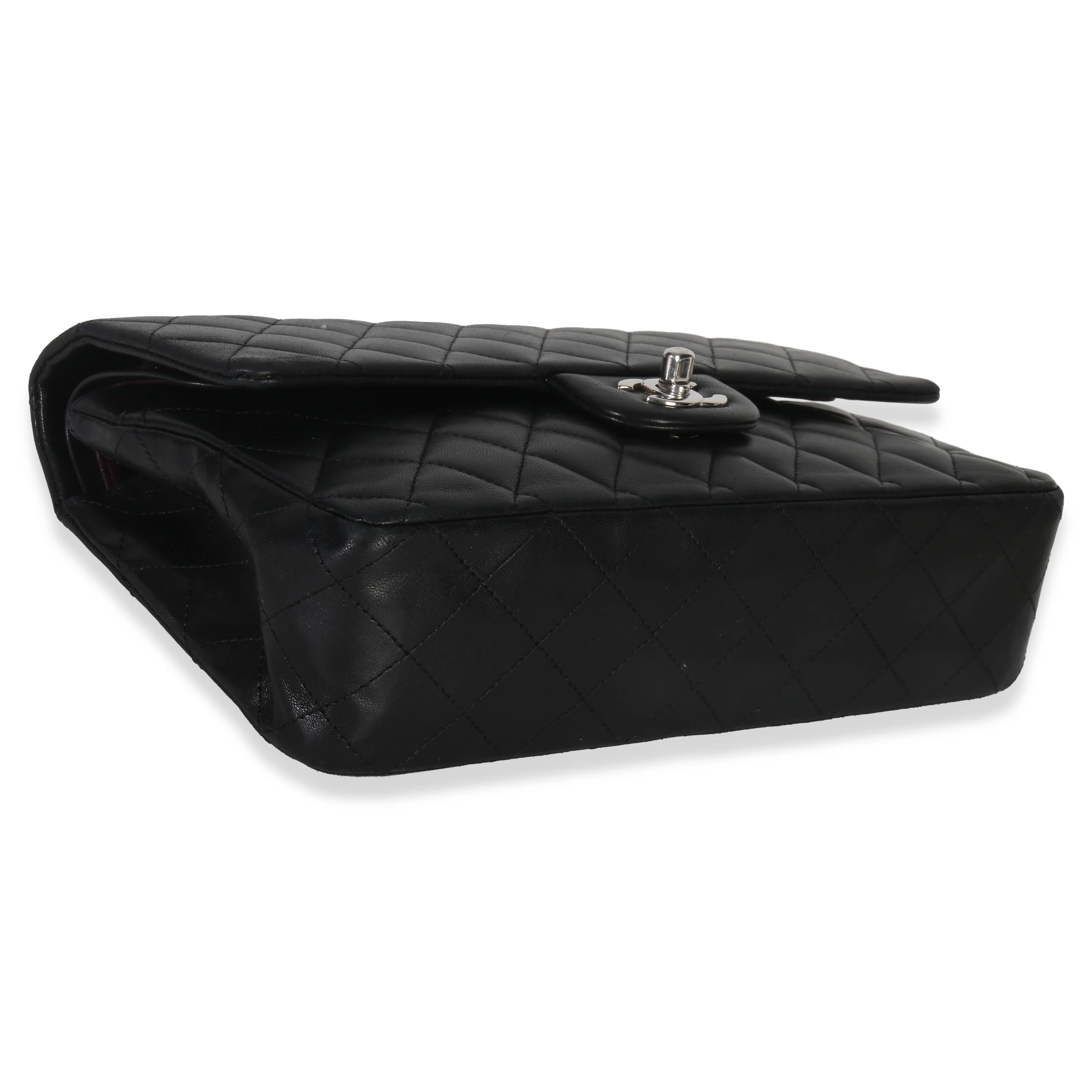 Black Quilted Lambskin Medium Classic Double Flap Bag - Image 6