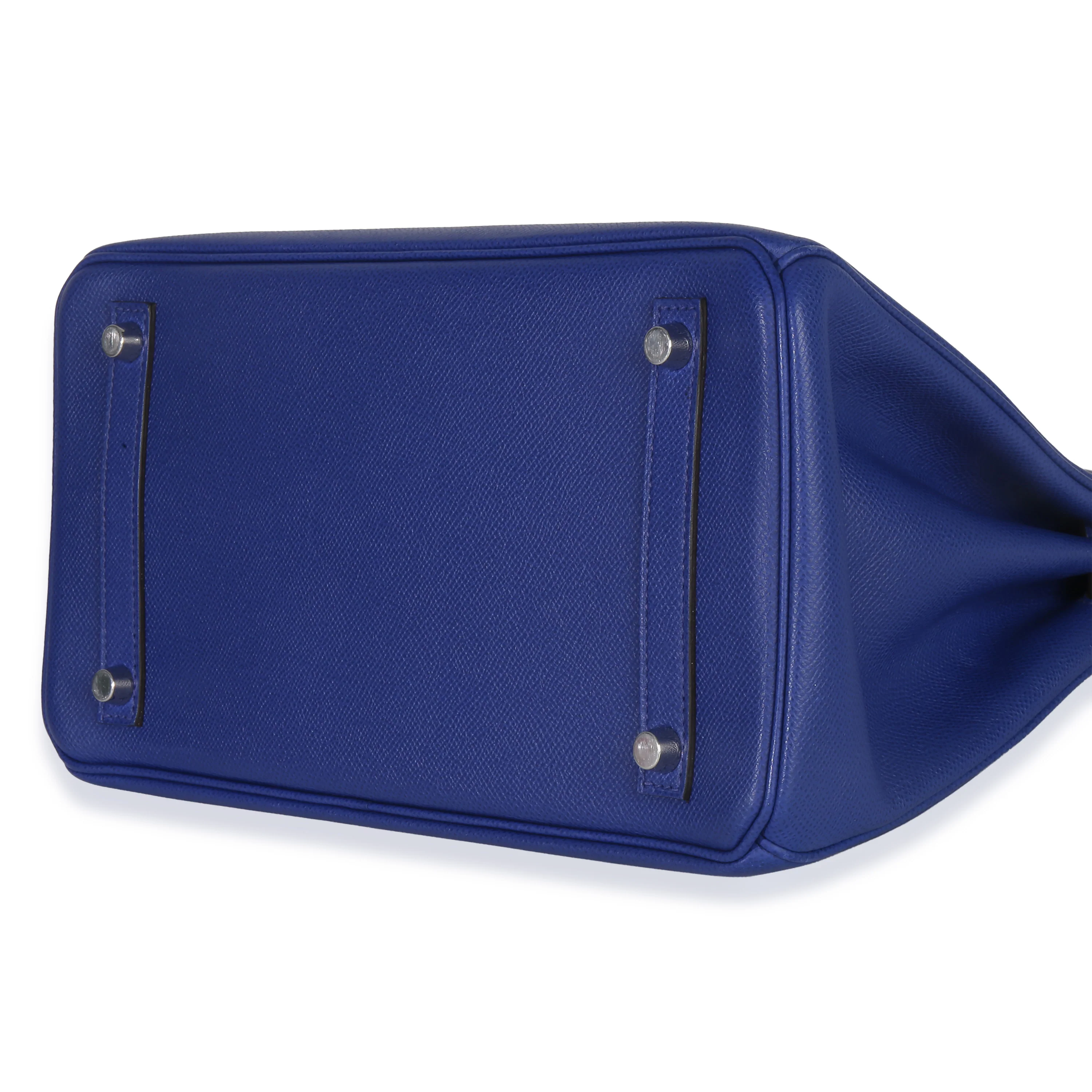 Bleu Electrique Epsom Birkin 30 PHW - Image 7