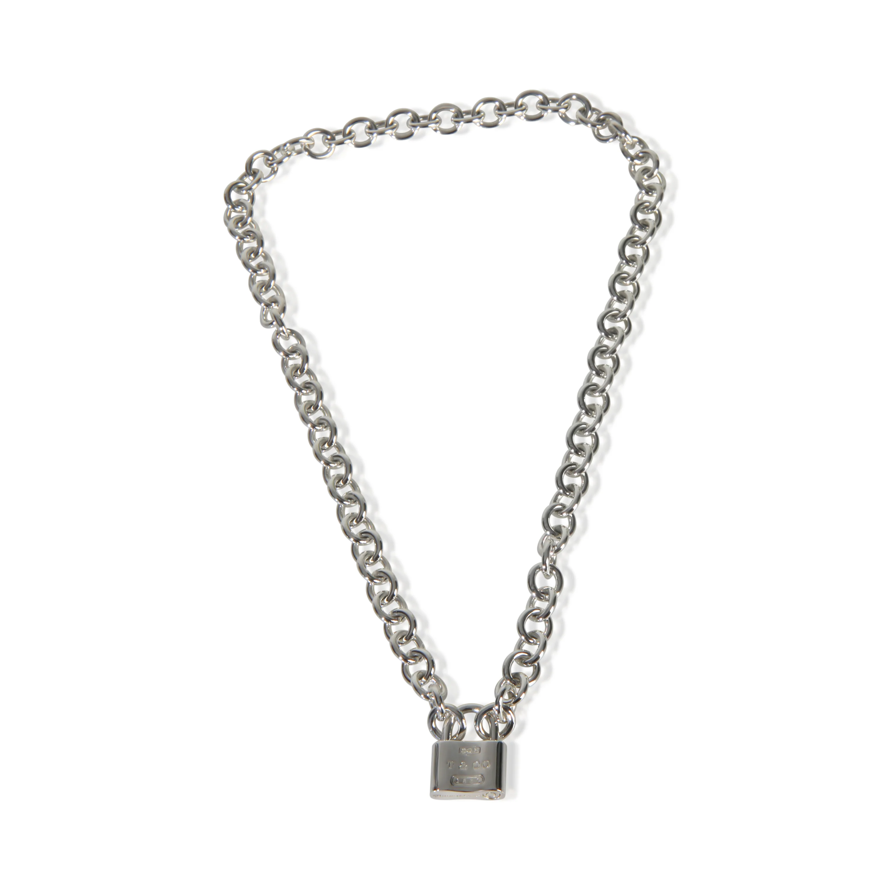 Sterling Silver 1837 Padlock Necklace - Image 2