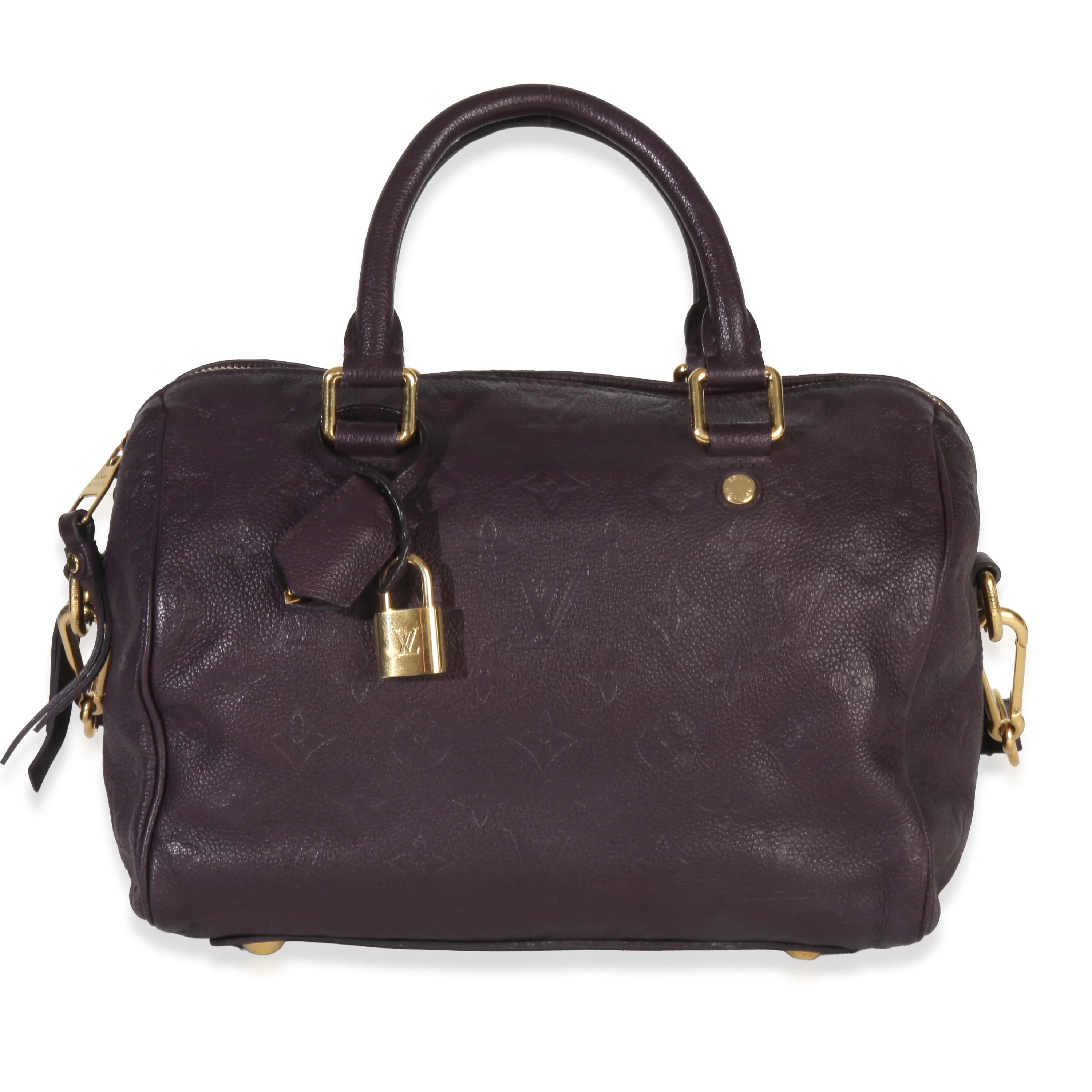 Purple Monogram Empreinte Speedy Bandolieure 25