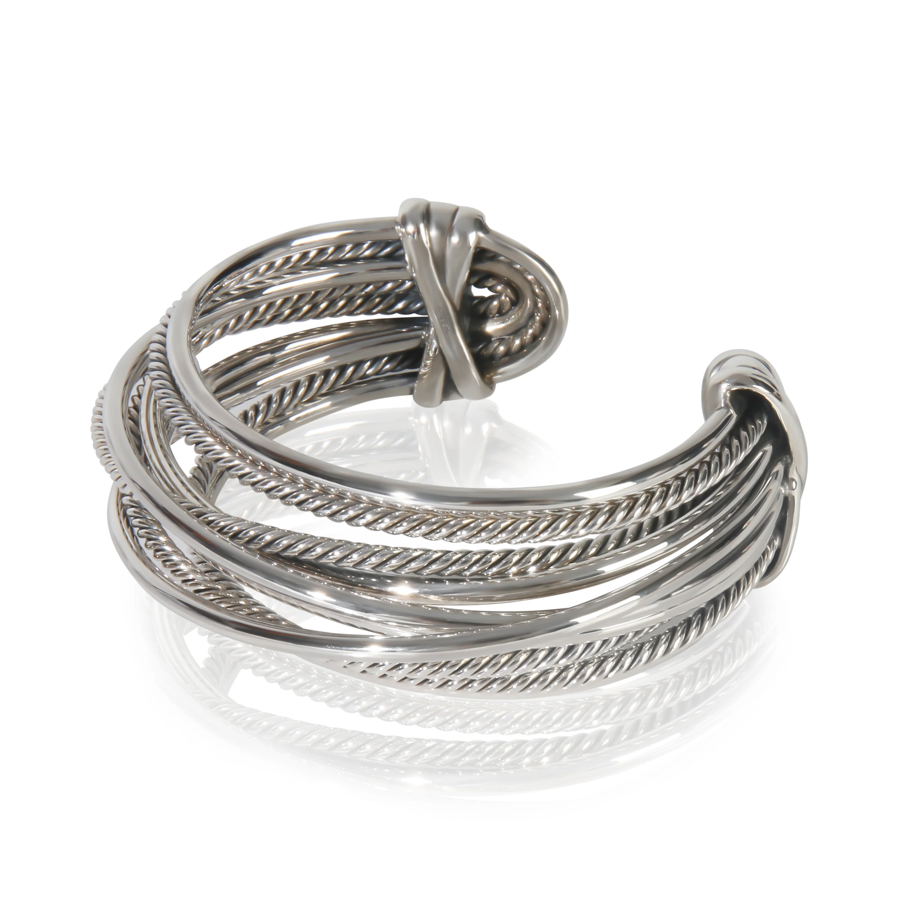 Sterling Silver  Crossover Bracelet - Image 2