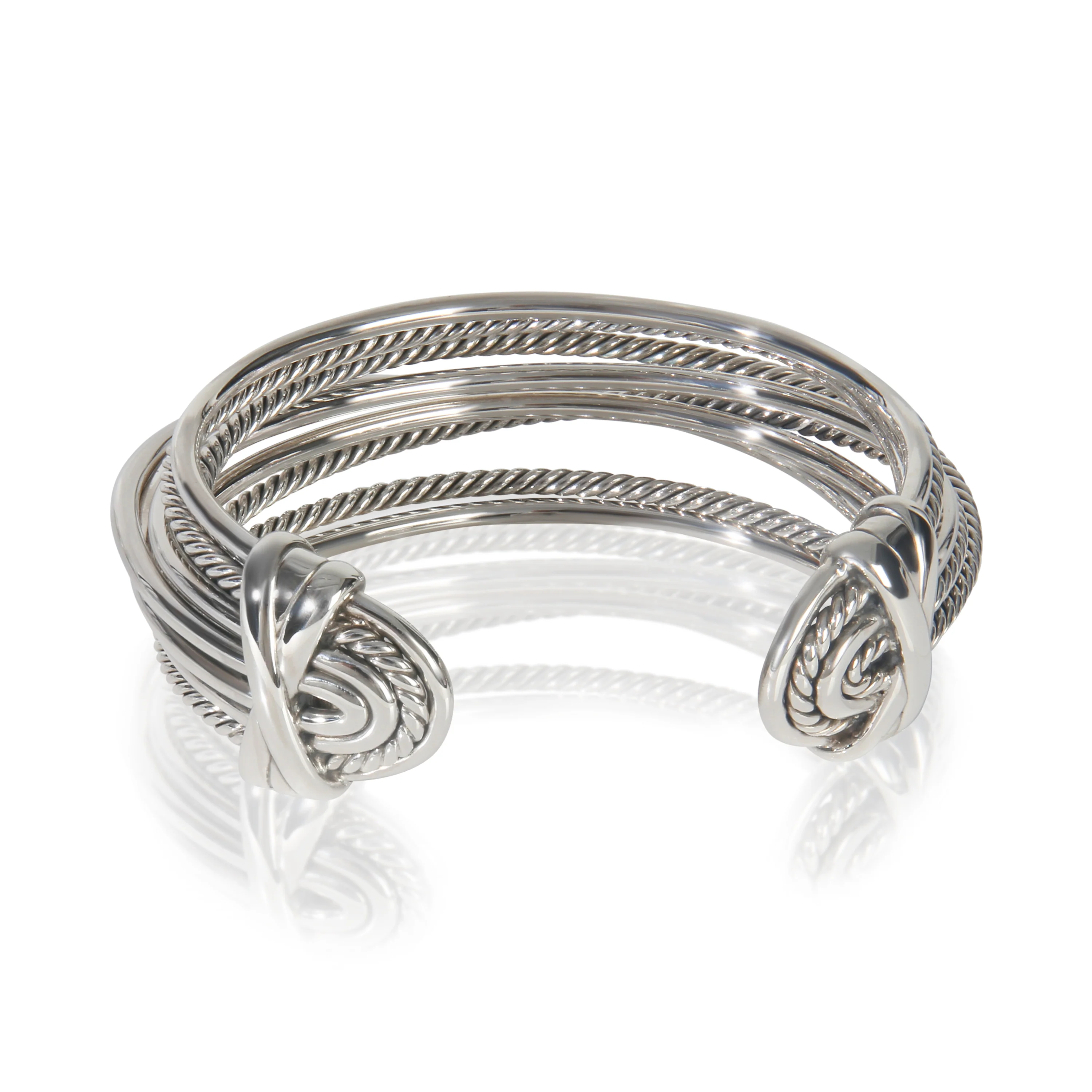 Sterling Silver  Crossover Bracelet - Image 3