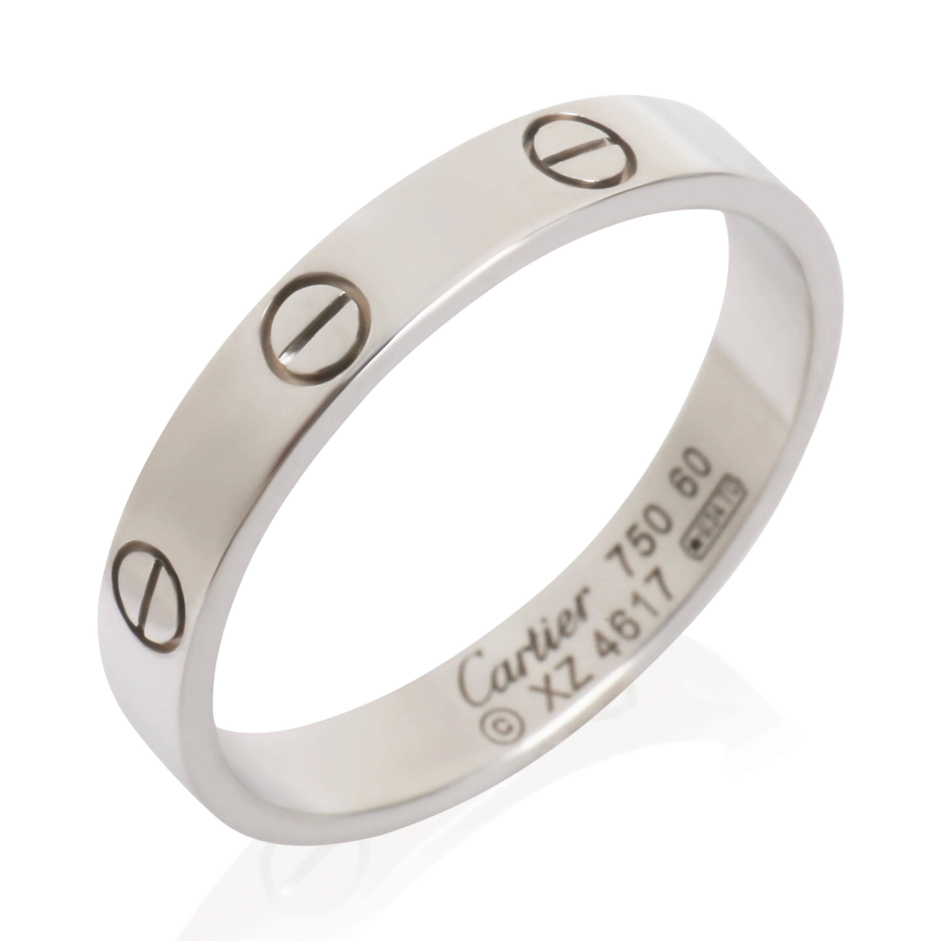 White Gold  Small Model Love Ring - Image 4
