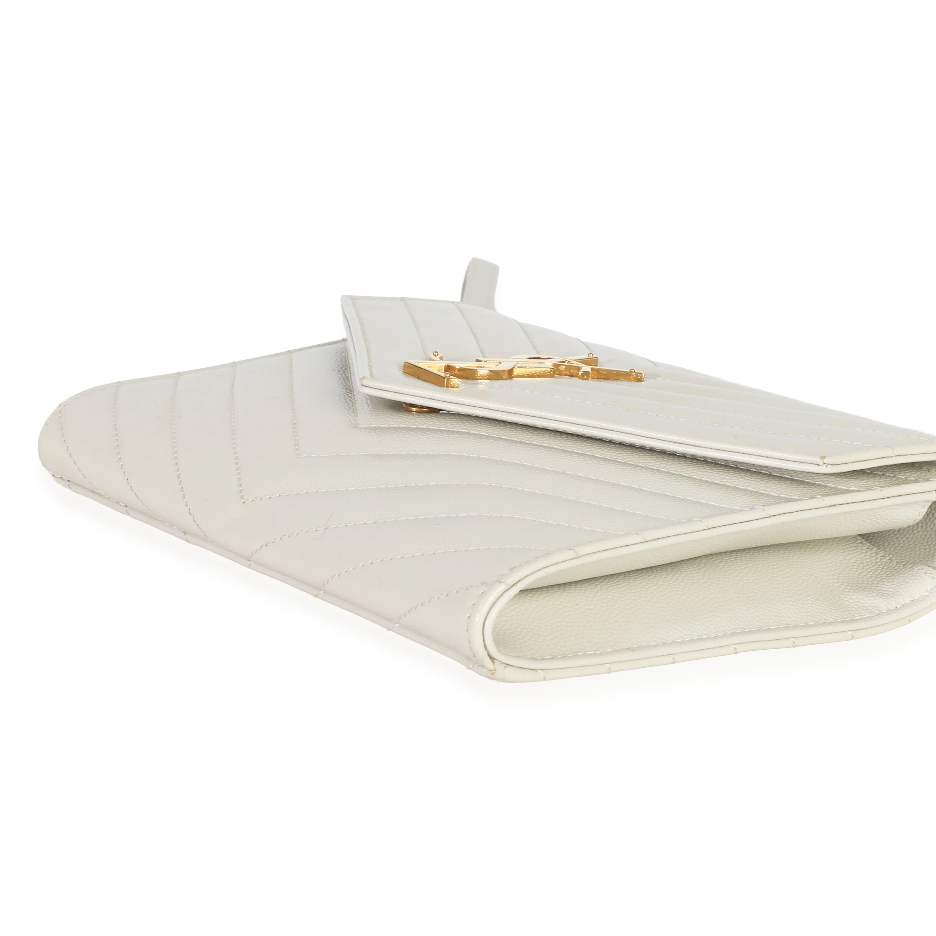 Creama Soft Grain De Poudre Triquilt Monogram Clutch - Image 7