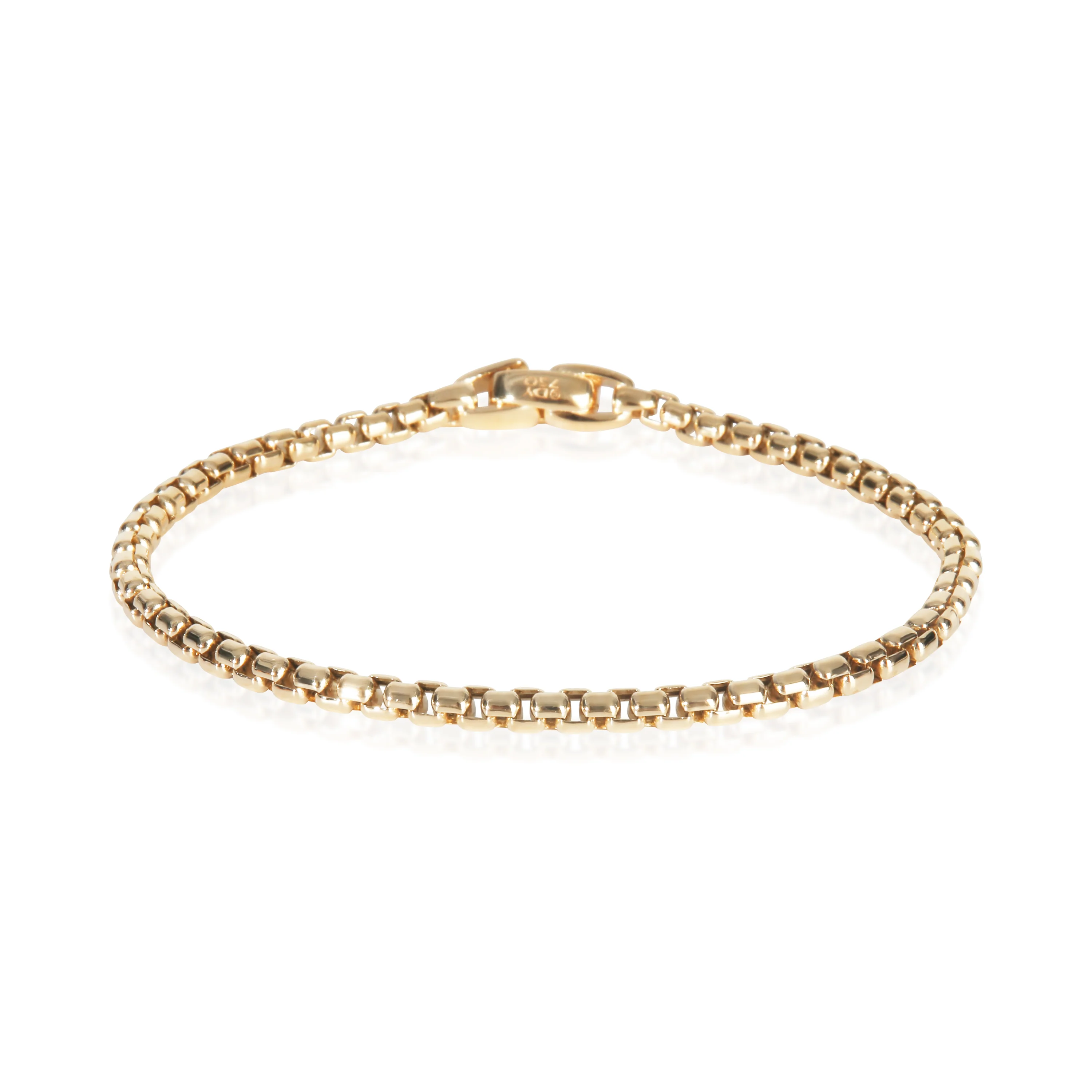 Yellow Gold  Box Chain Bracelet