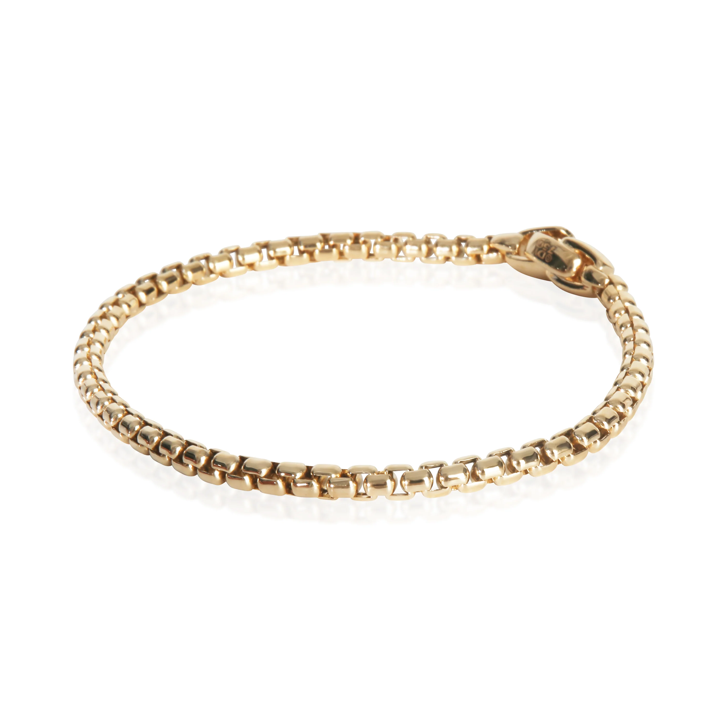 Yellow Gold  Box Chain Bracelet - Image 2