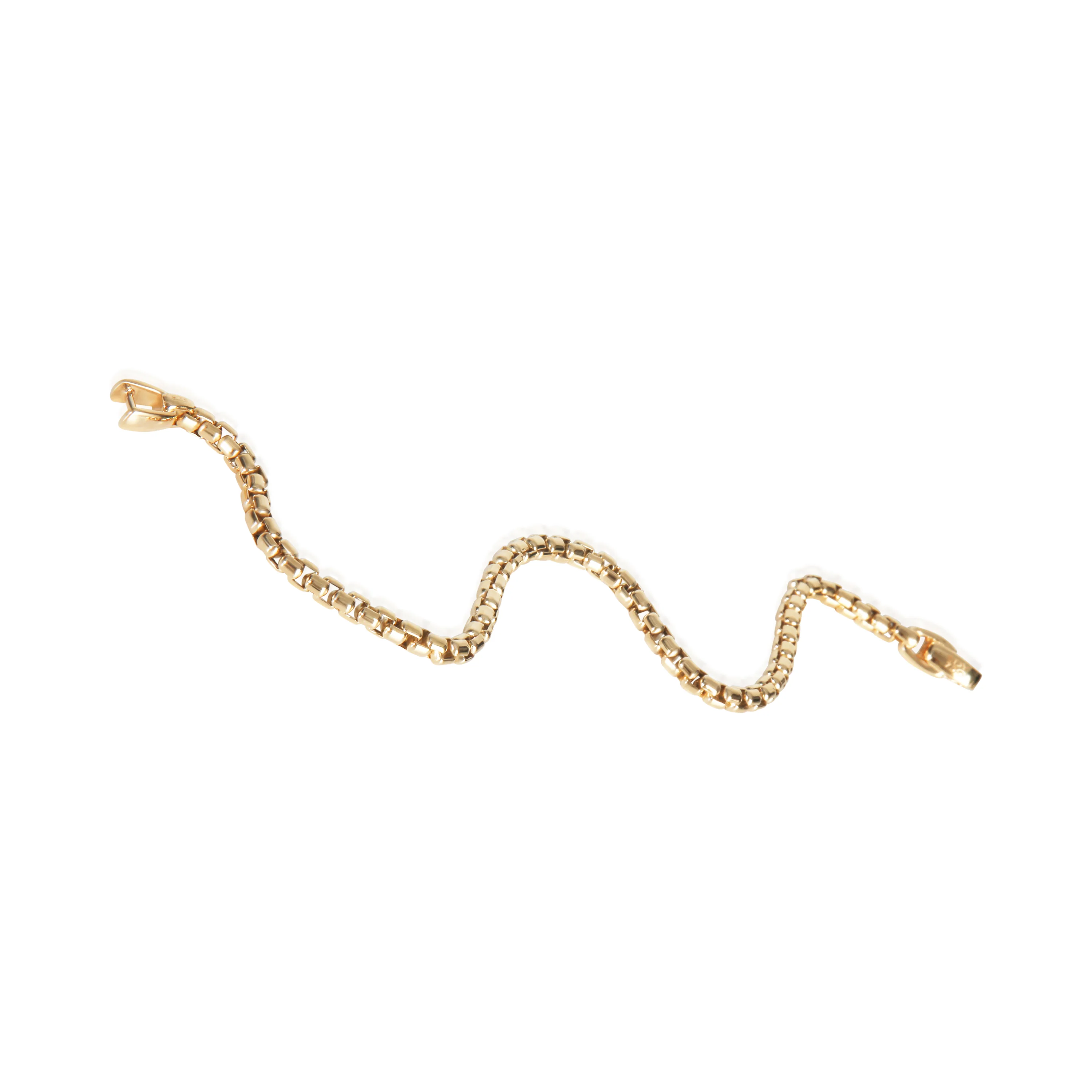 Yellow Gold  Box Chain Bracelet - Image 4