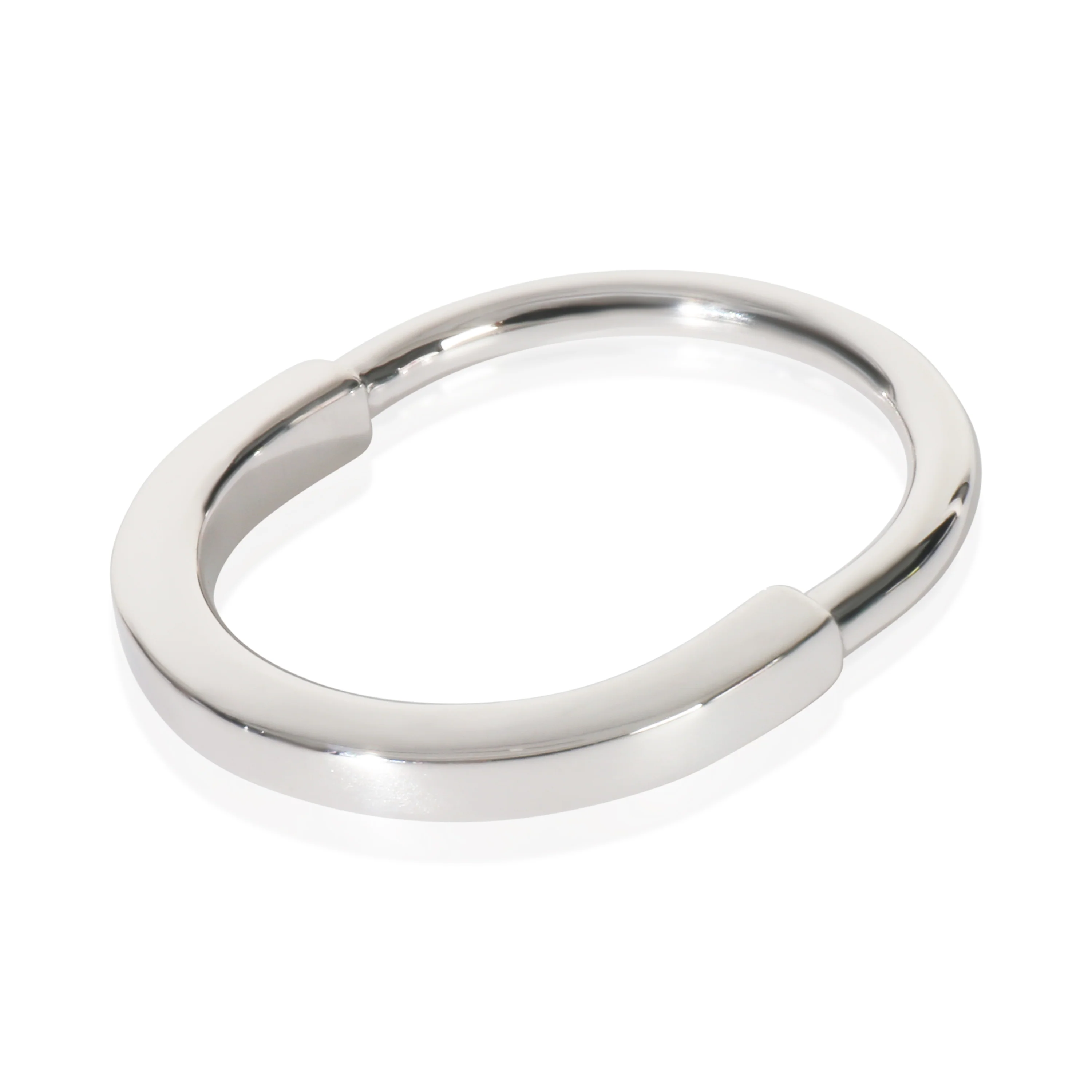 White Gold Lock Ring - Image 2