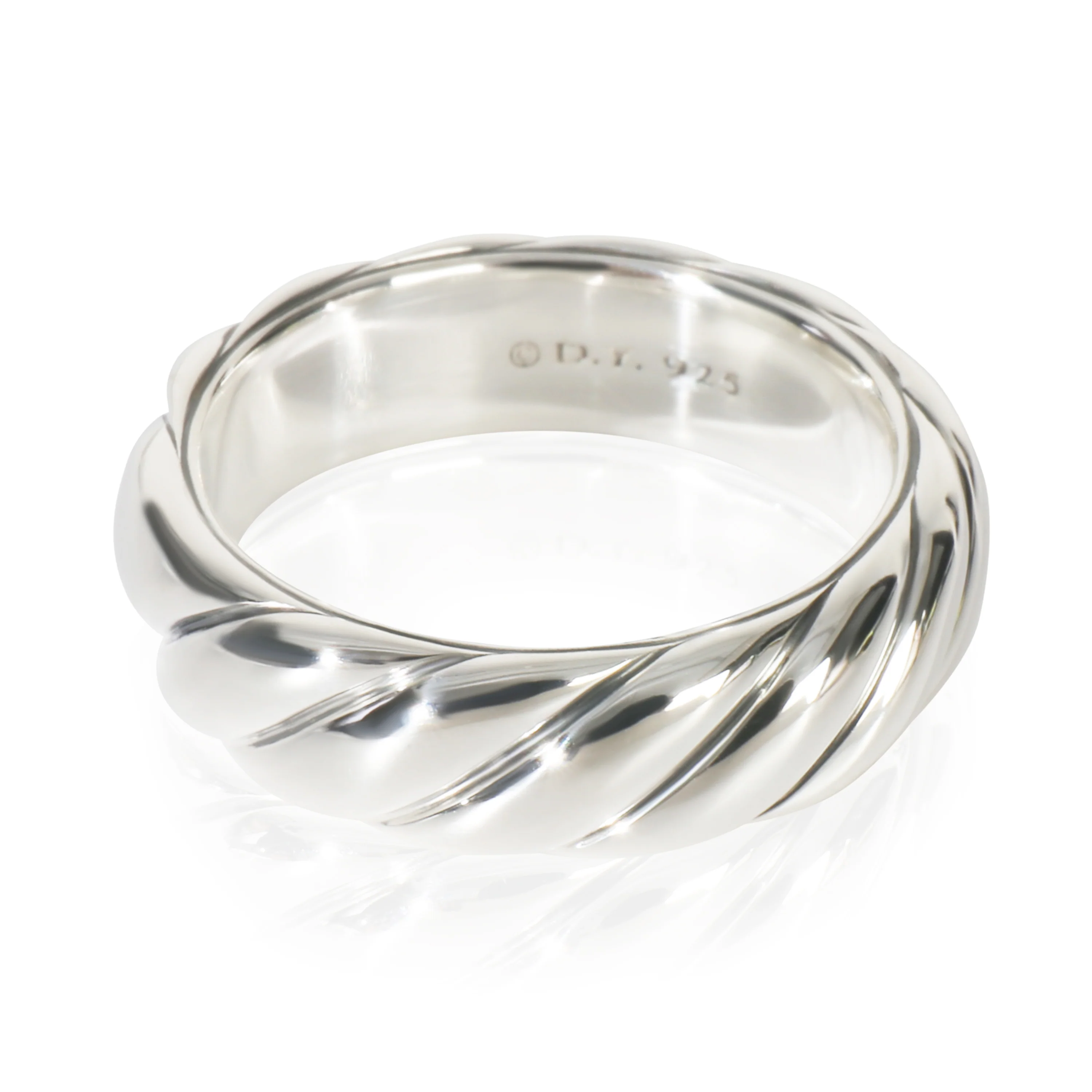 Sterling Silver  Sculpted Cable Ring